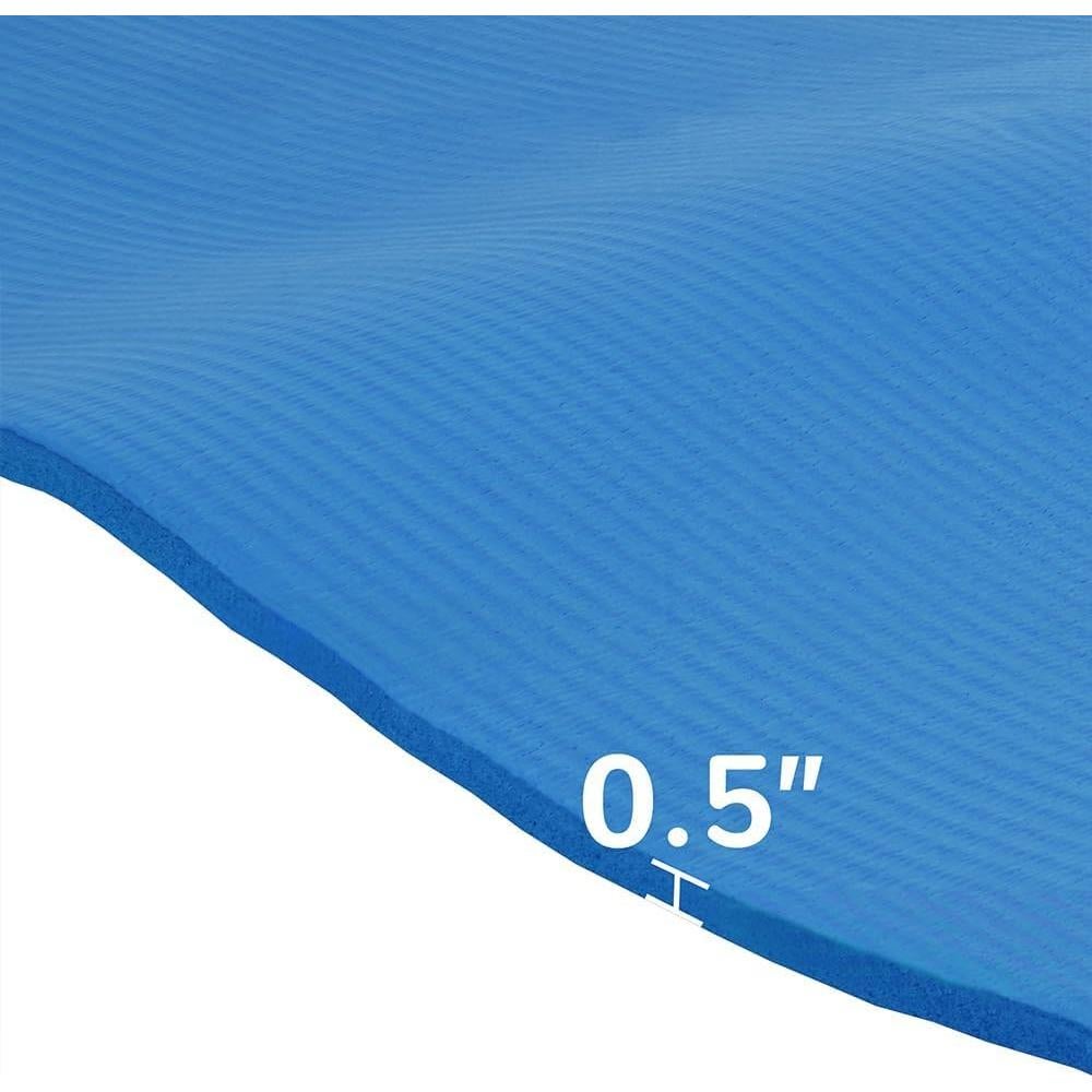 Alfombrilla de Yoga Fitvids Antidesgarro 180x61 cm Azul