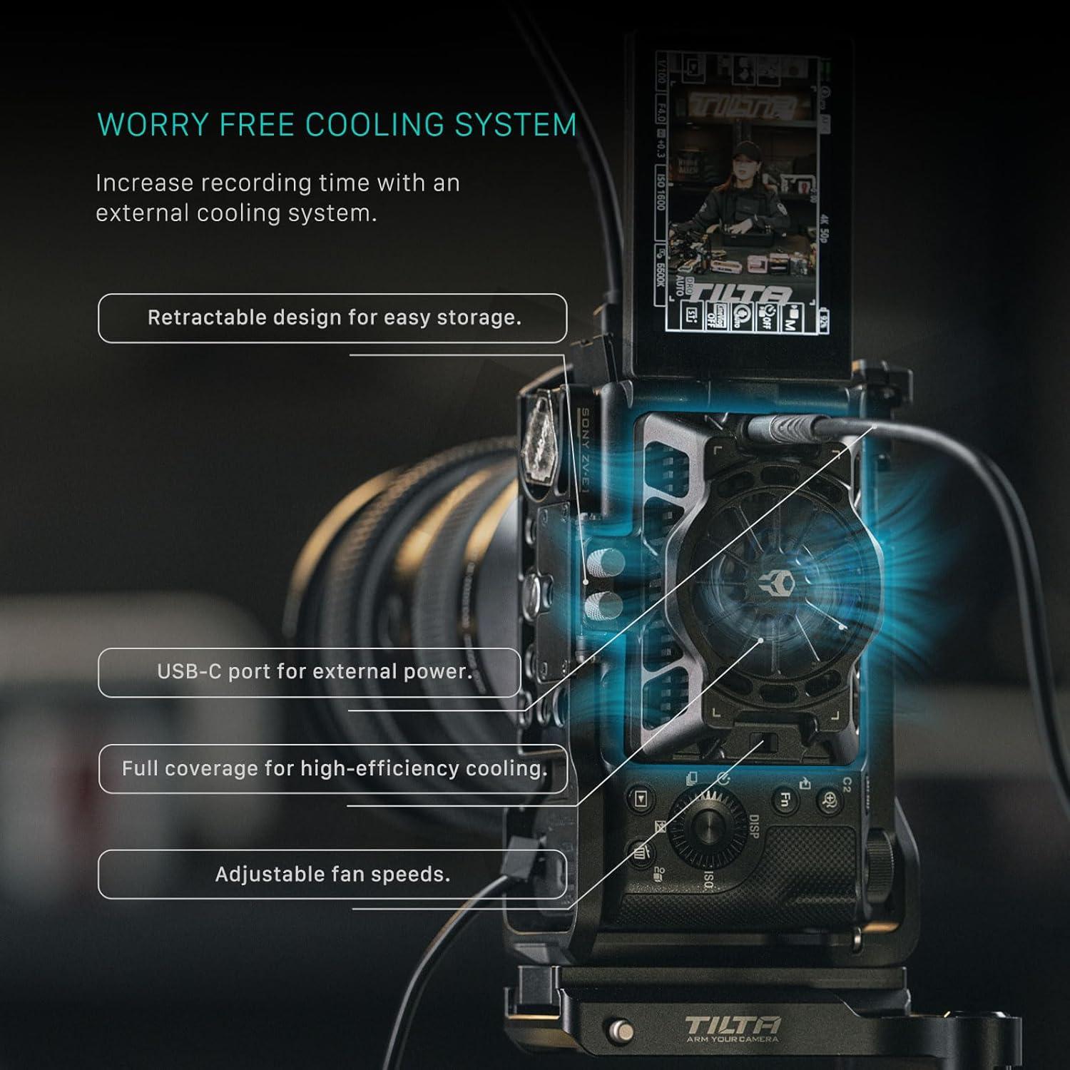 Jaula Completa Tilta para ZV-E1 con Montajes y Riel NATO