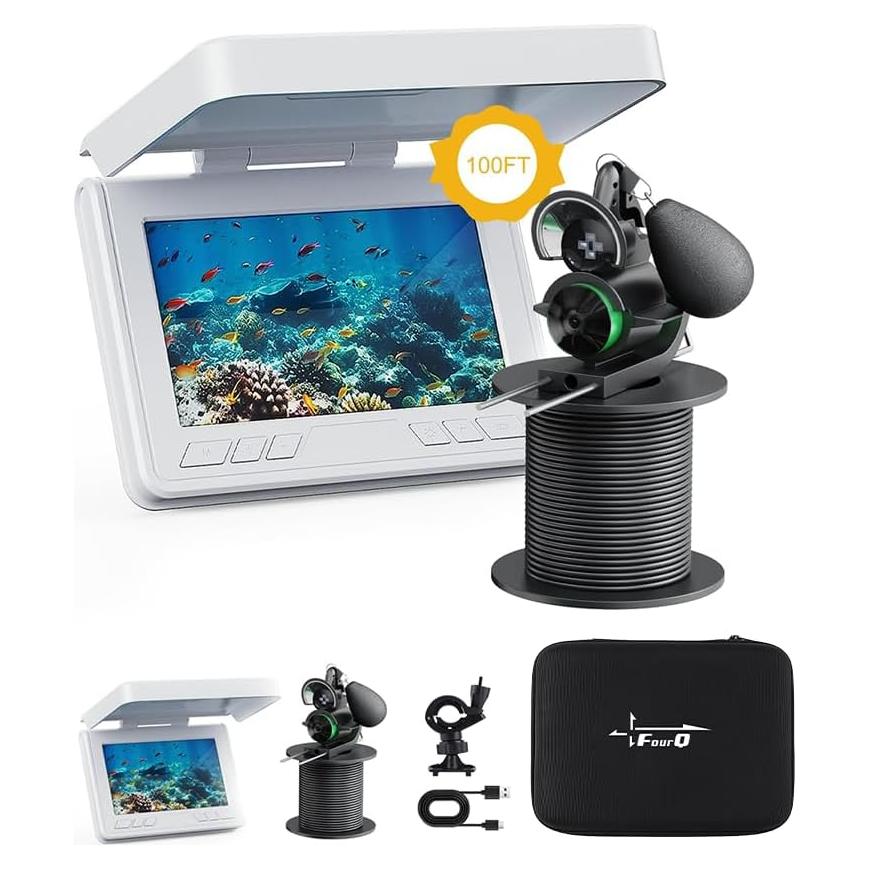 Cámara de Pesca Submarina FourQ HD 4.3" 2500TVL 100FT