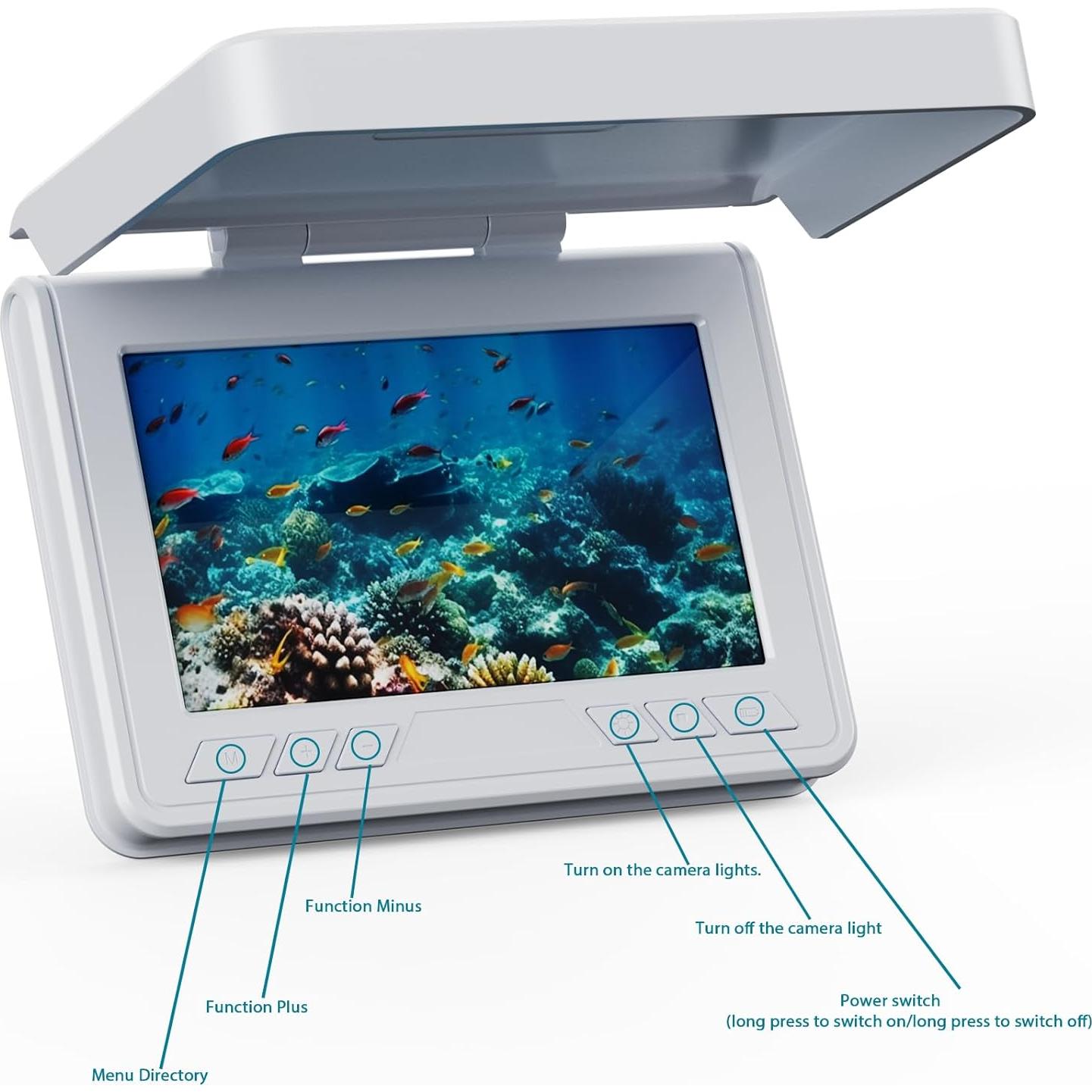 Cámara de Pesca Submarina FourQ HD 4.3" 2500TVL 100FT