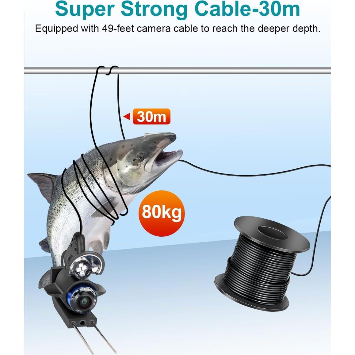 Cámara de Pesca Submarina FourQ HD 4.3" 2500TVL 100FT