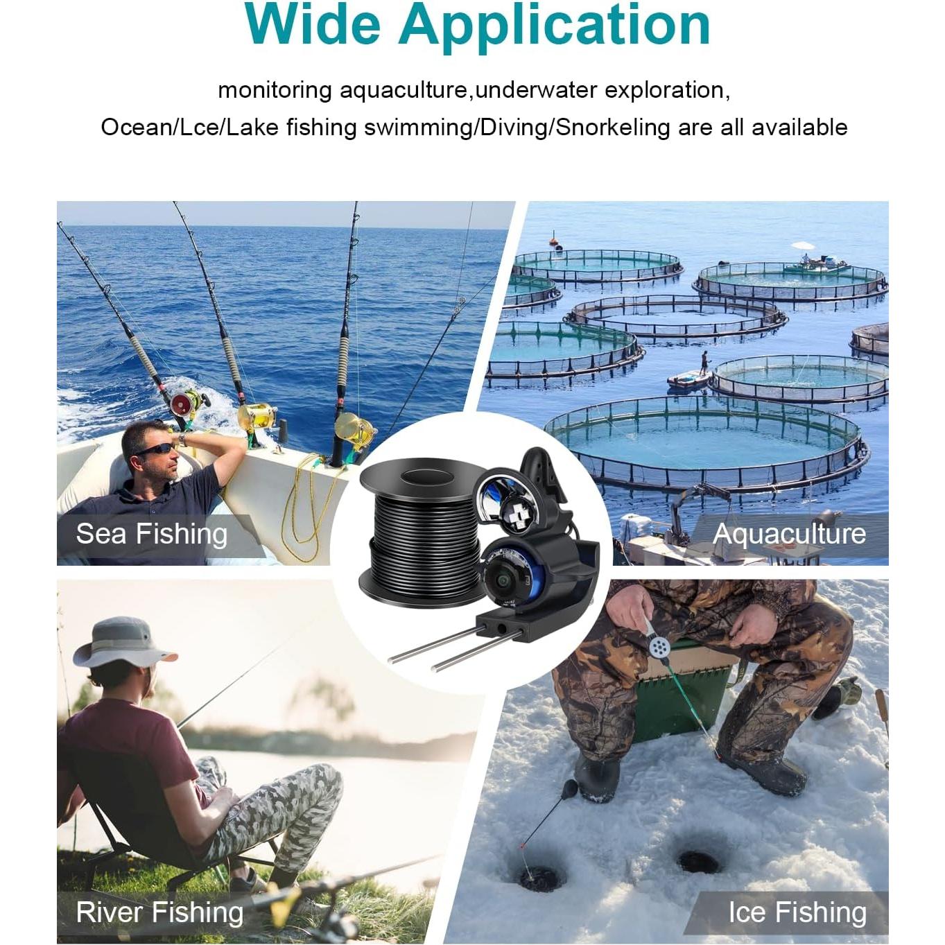 Cámara de Pesca Submarina FourQ HD 4.3" 2500TVL 100FT