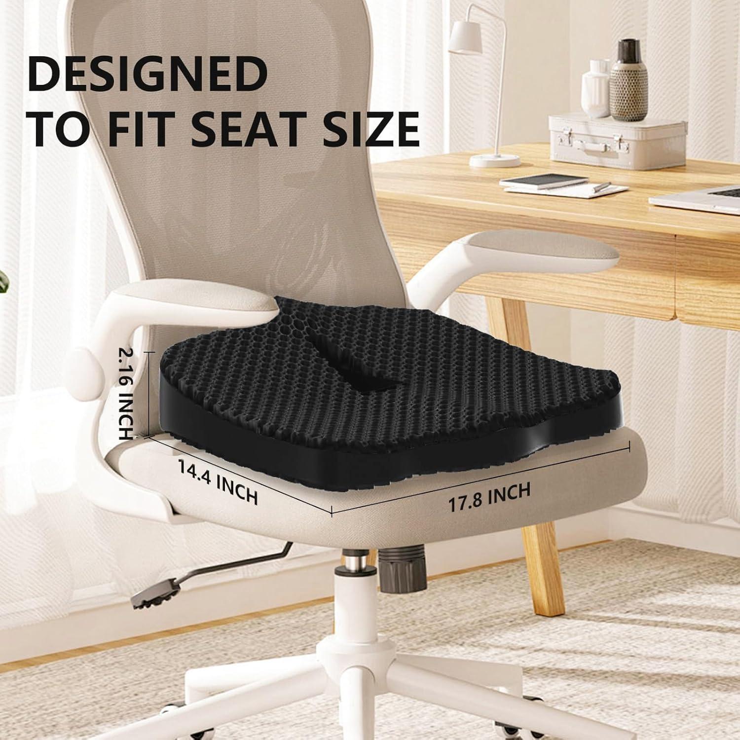 Cojín de Gel Tsmertor para Silla de Oficina y Automóvil 45x37cm