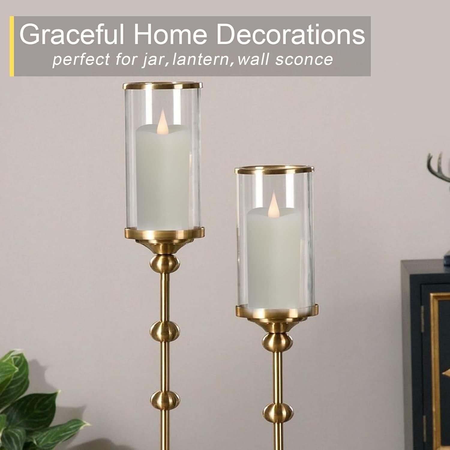 Velas LED Sin Llama 3D Parpadeantes TECHLONG - Paquete de 6