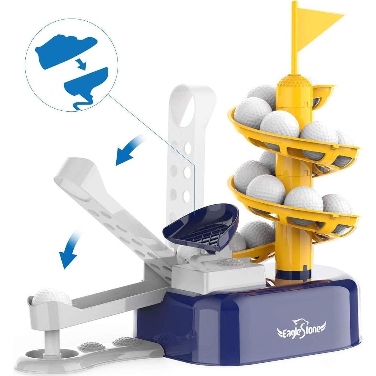 Conjunto de Golf para Niños EagleStone con Lanzador Pedal