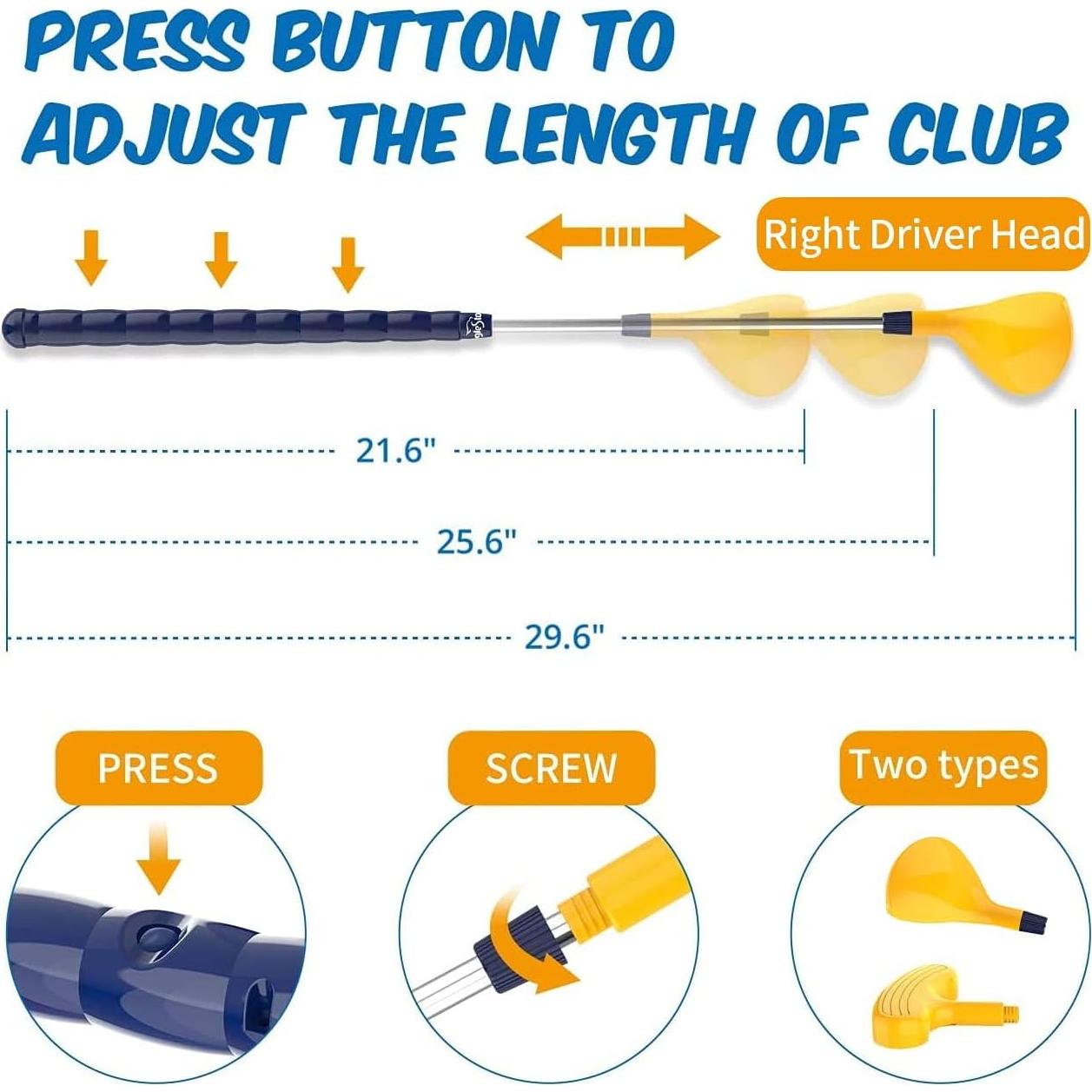Conjunto de Golf para Niños EagleStone con Lanzador Pedal