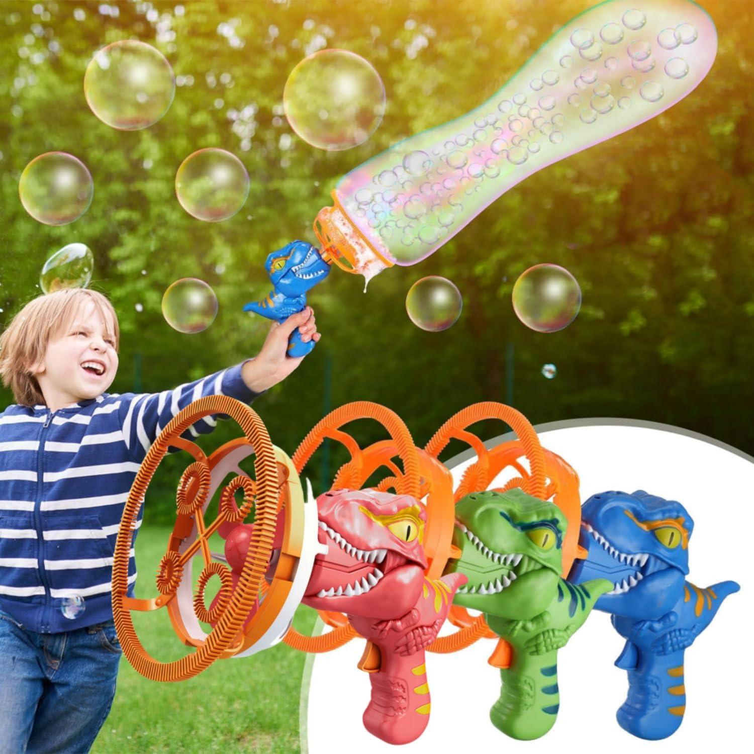 Pistola de Burbujas Dinosaurio SHENSE Azul 0.52 kg