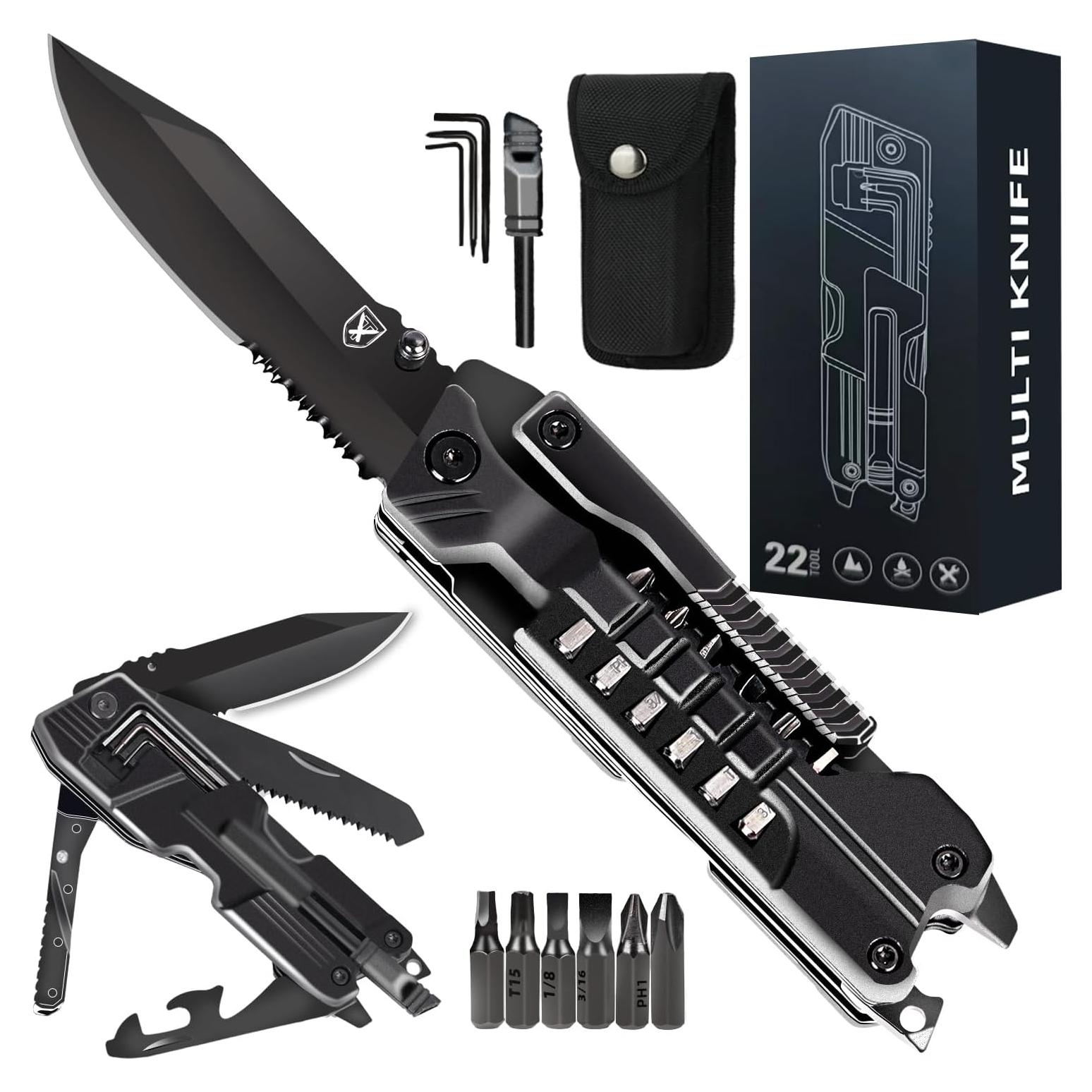 Cuchillo de bolsillo Titorld LJD001 21 en 1 para camping