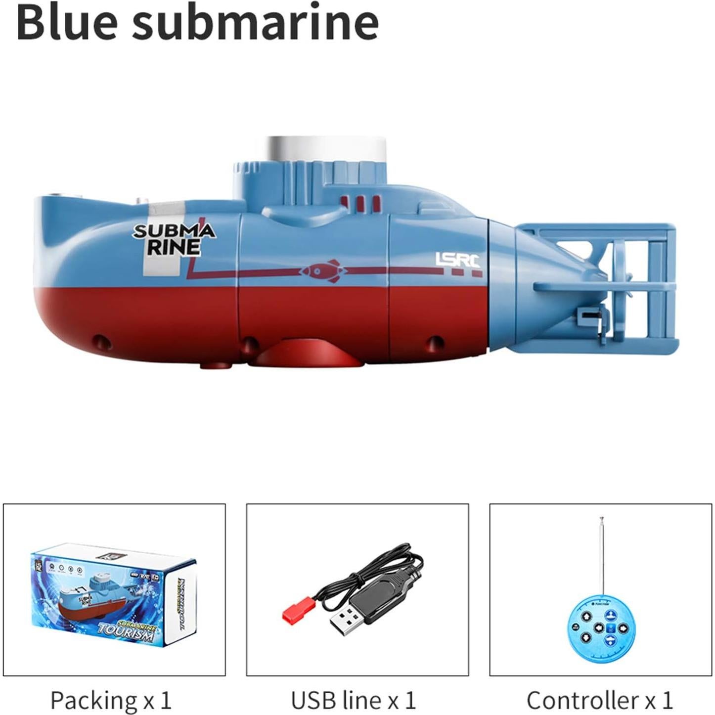 Submarino RC GoolRC LSRC-SMI Azul a Prueba de Agua