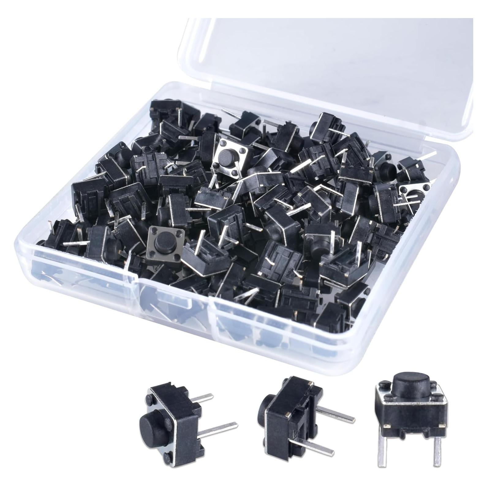 Interruptor Táctil 2 Pines YOUFEN 6x6x5mm 100 Pcs DC 12V