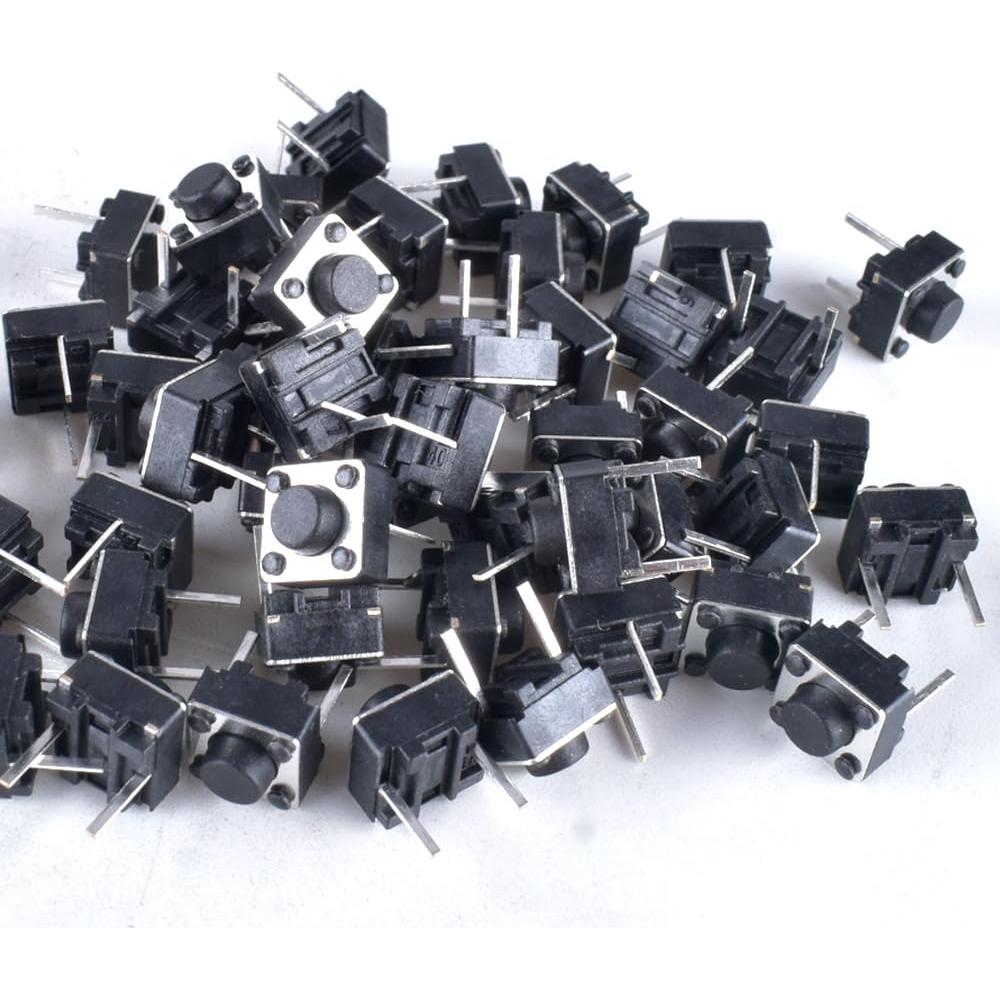 Interruptor Táctil 2 Pines YOUFEN 6x6x5mm 100 Pcs DC 12V