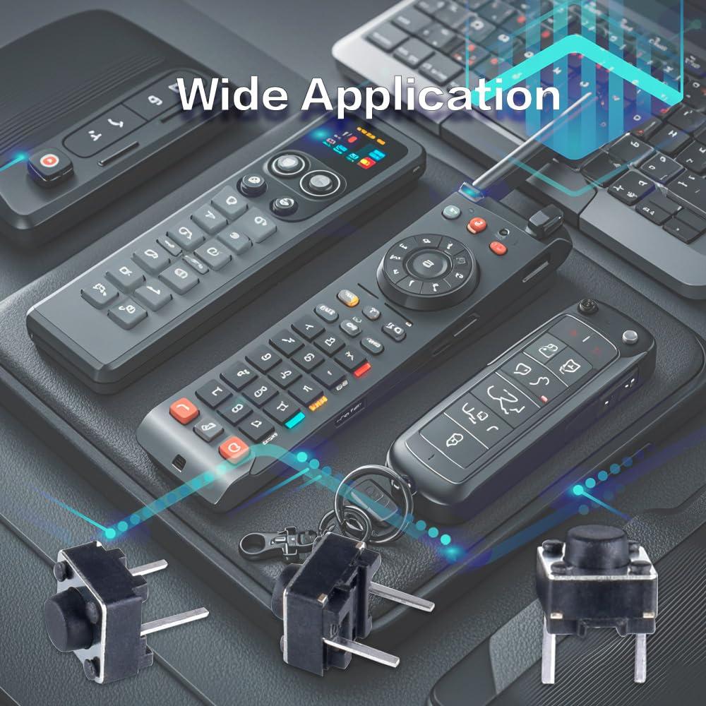 Interruptor Táctil 2 Pines YOUFEN 6x6x5mm 100 Pcs DC 12V