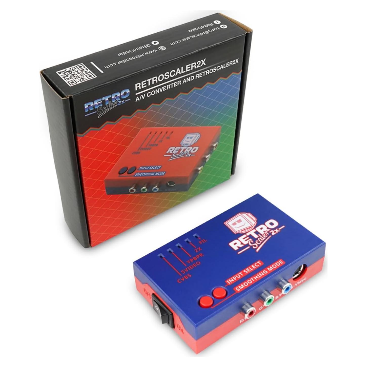 Convertidor RetroScaler2x AV/SV/YPBPR a HDMI BITFUNX 116g