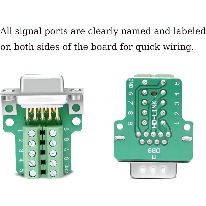 Conector DB9 Femenino Sin Soldadura Willwewon - 10 Piezas