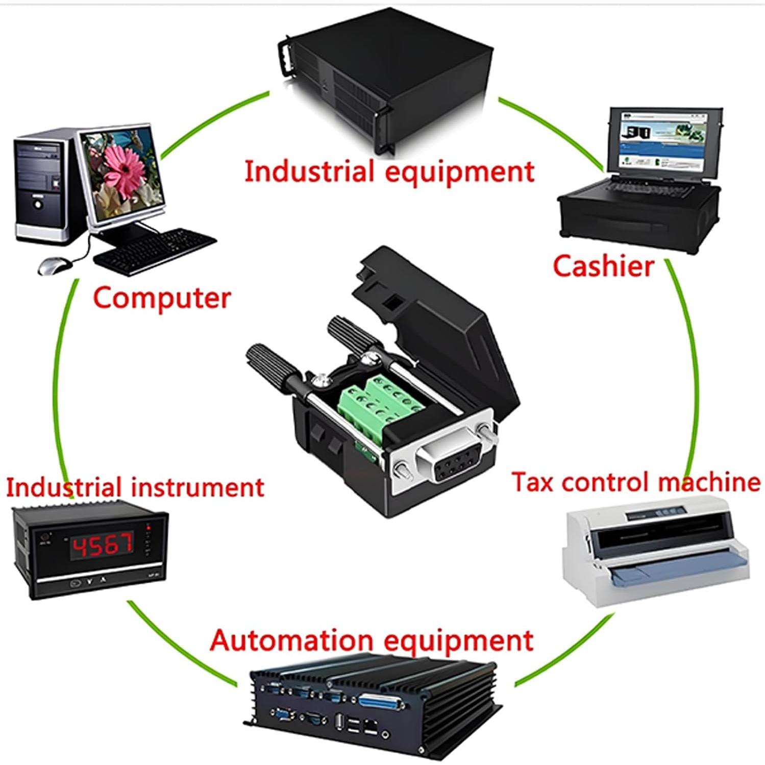 Conector DB9 Femenino Sin Soldadura Willwewon - 10 Piezas