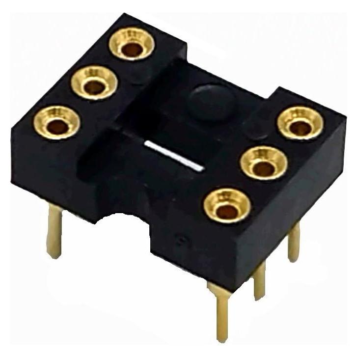 Zócalo IC DIP-6 chapado en oro 20 piezas 2.54mm Ronmee