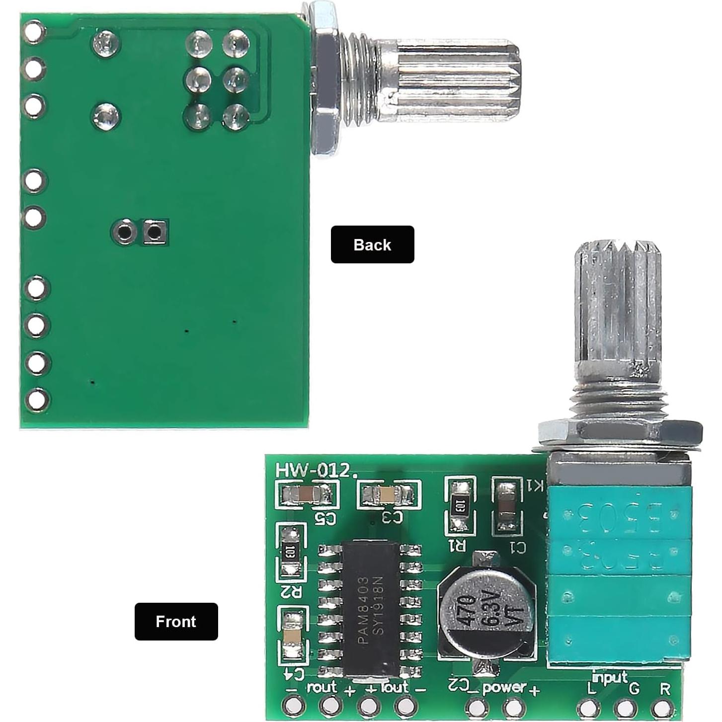 10PCS Amplificador de Audio Digital Diitao PAM8403 3W+3W