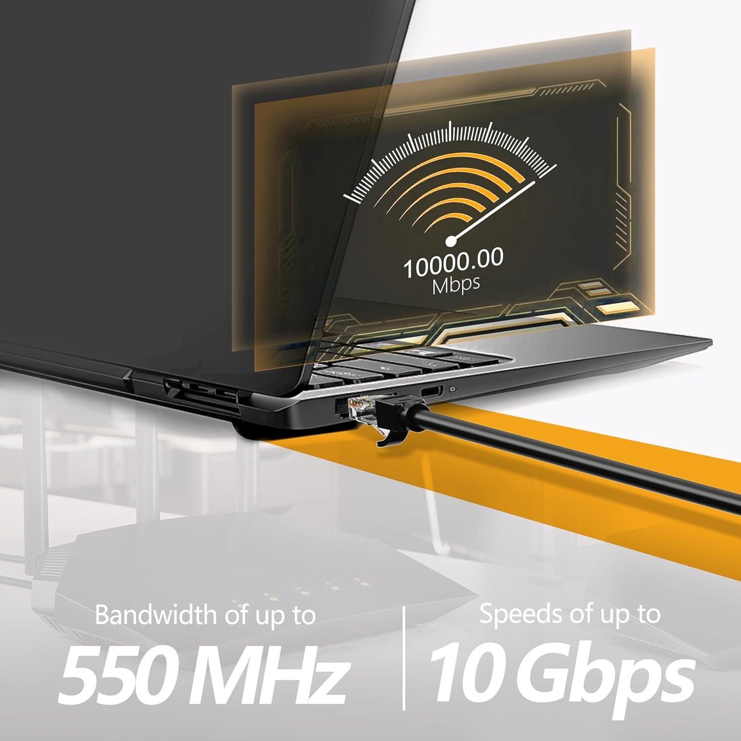 Cable Ethernet Cat6 Brozzag 1.83m 10Paquete Cobre Puro