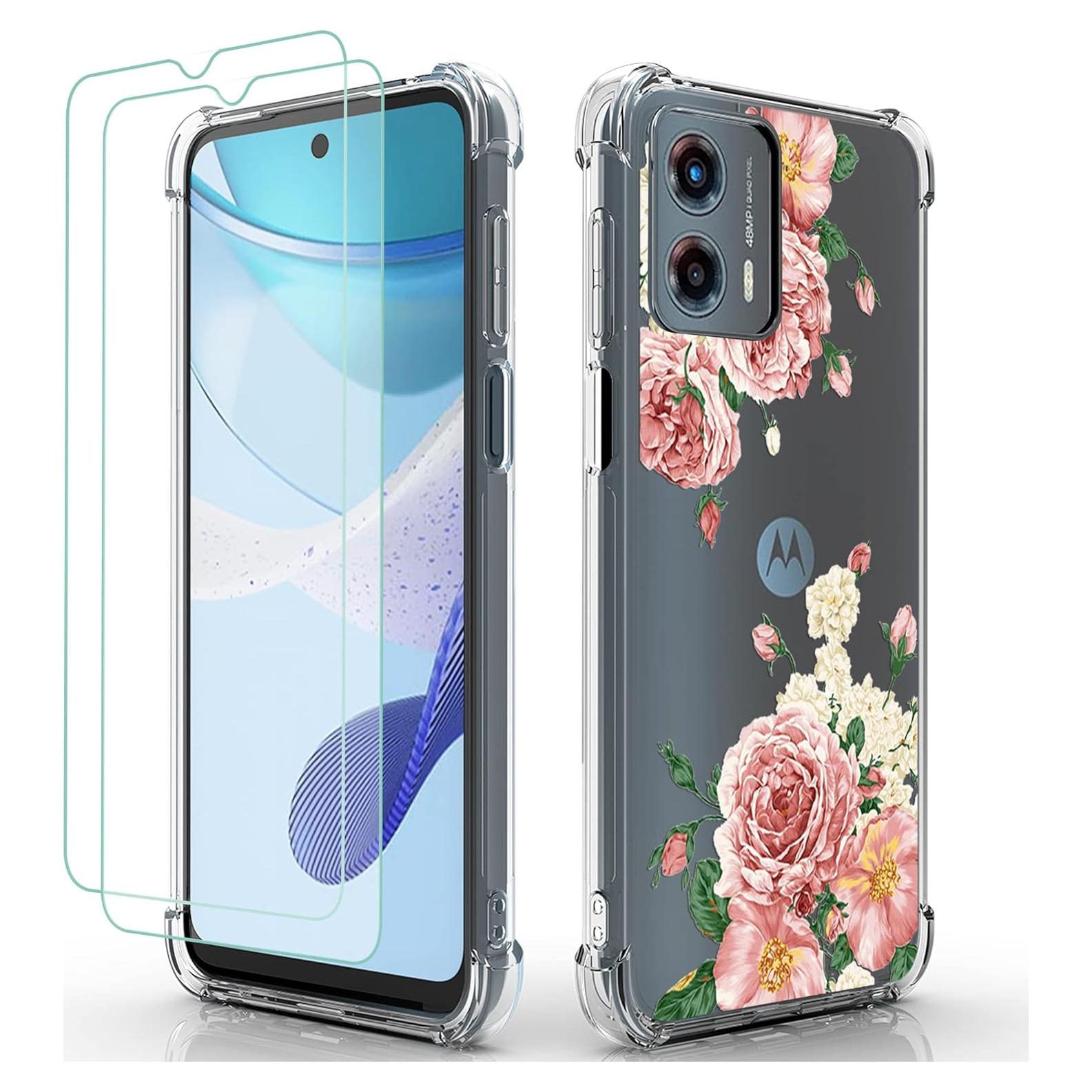 Funda Osophter para Moto G 5G 2023 - Gran Flor Rosa TPU