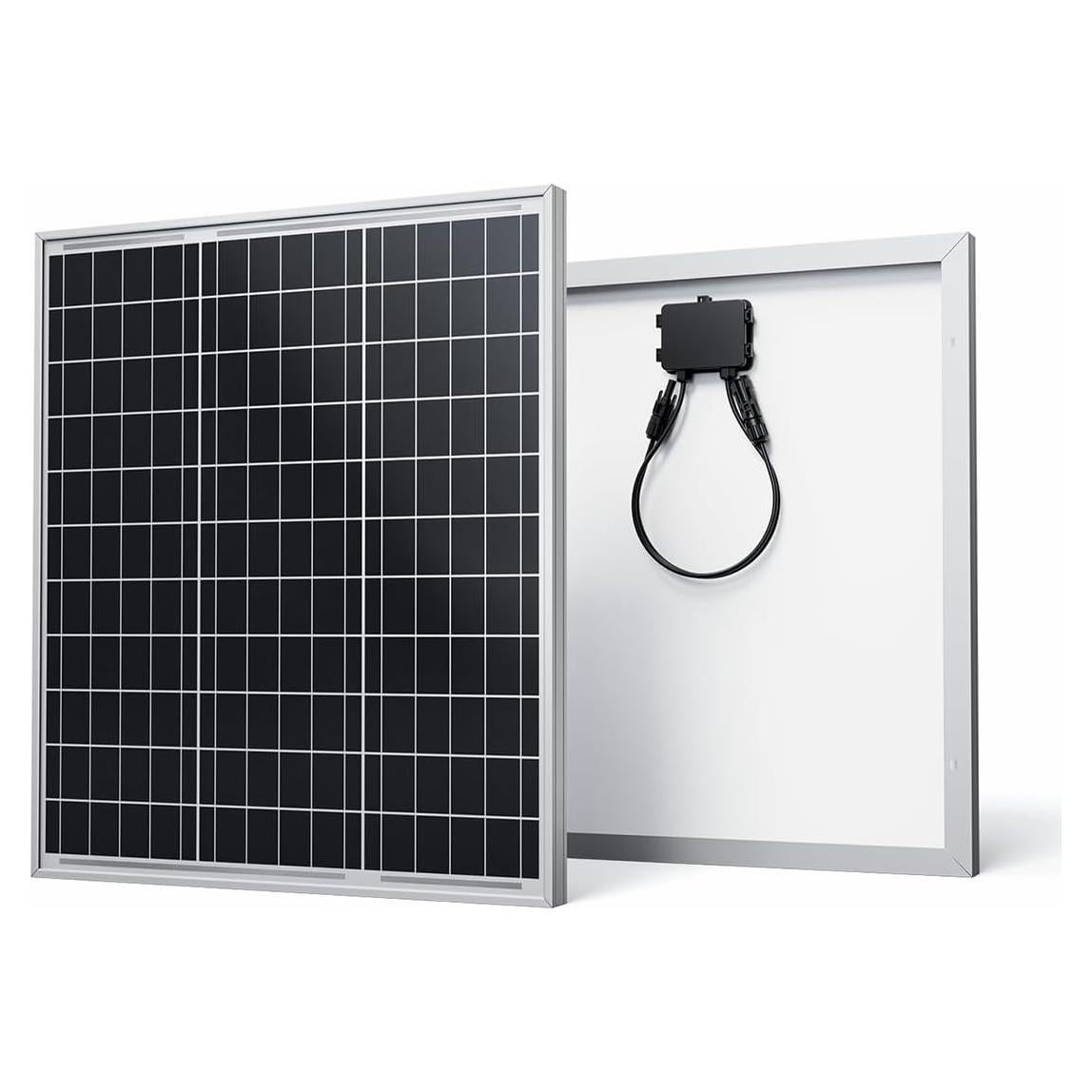 Panel Solar Monocristalino Renogy 50W 12V Cargador para RV