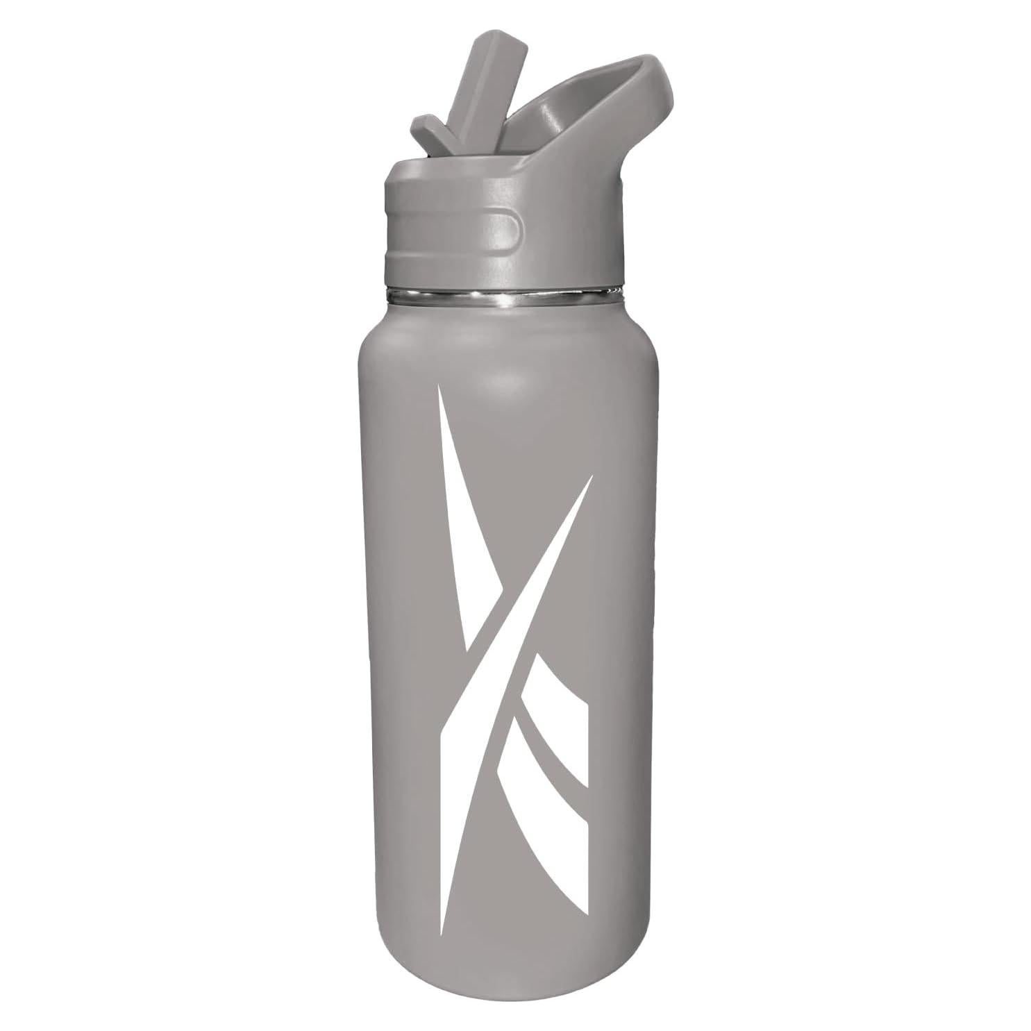 Botella de Agua Reebok 0.95 L Acero Inoxidable con Popote