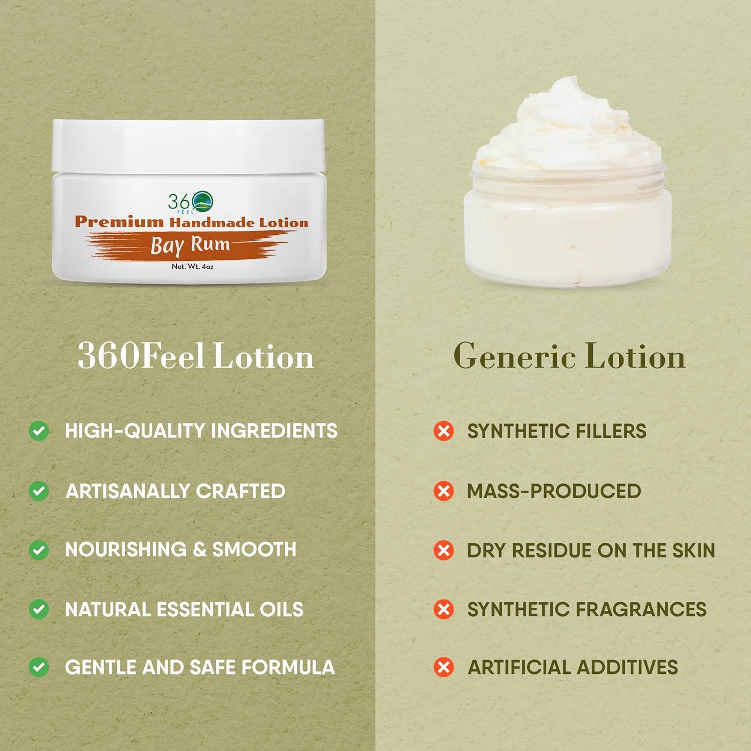 Loción Corporal 360Feel Bay Rum 118ml - Hidratante Natural