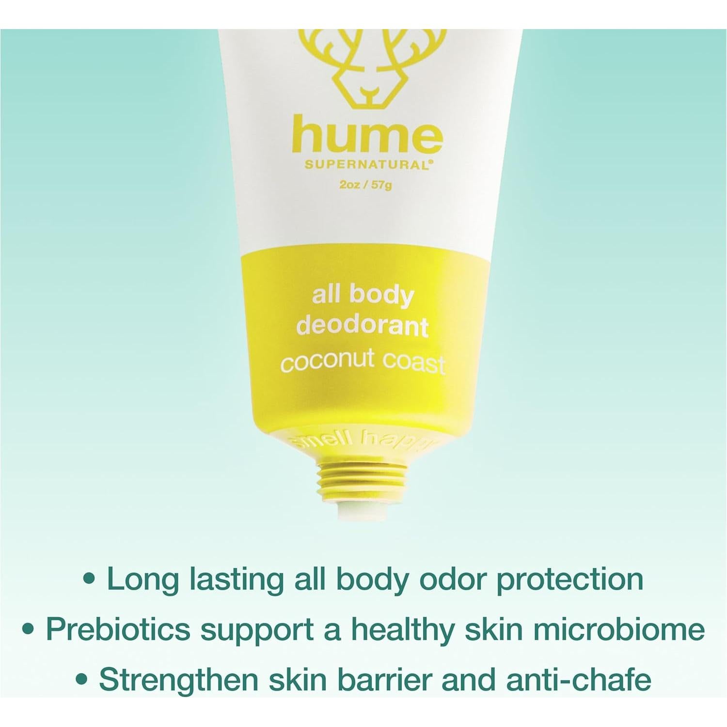 Desodorante Hume Supernatural Todo el Cuerpo 59g - Sin Aluminio