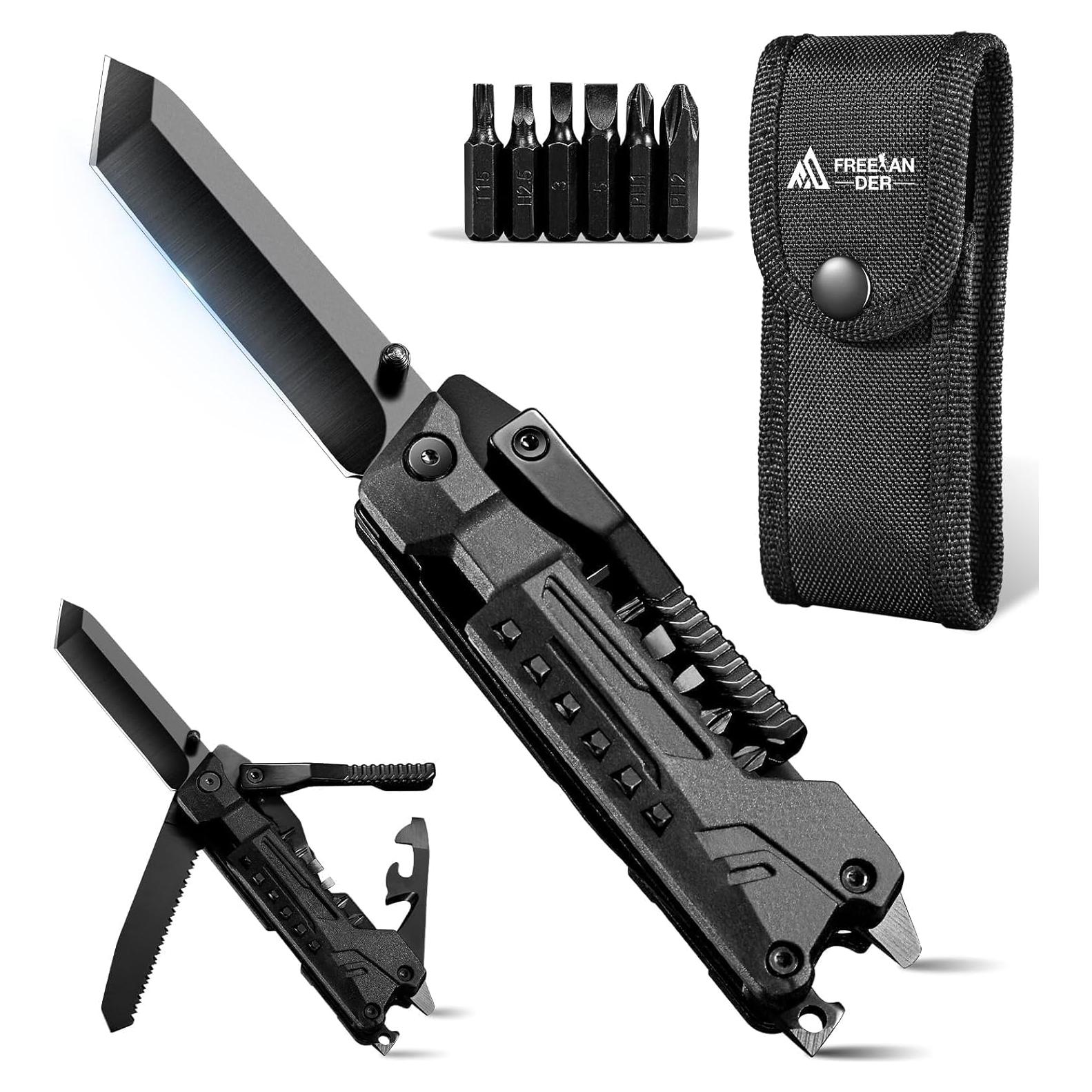 Cuchillo Multiherramienta Freelander 19 en 1 con Clip