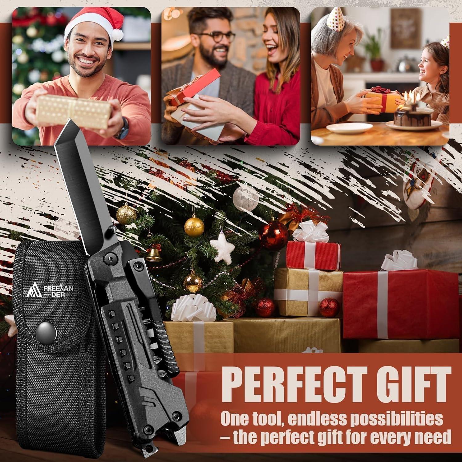 Cuchillo Multiherramienta Freelander 19 en 1 con Clip