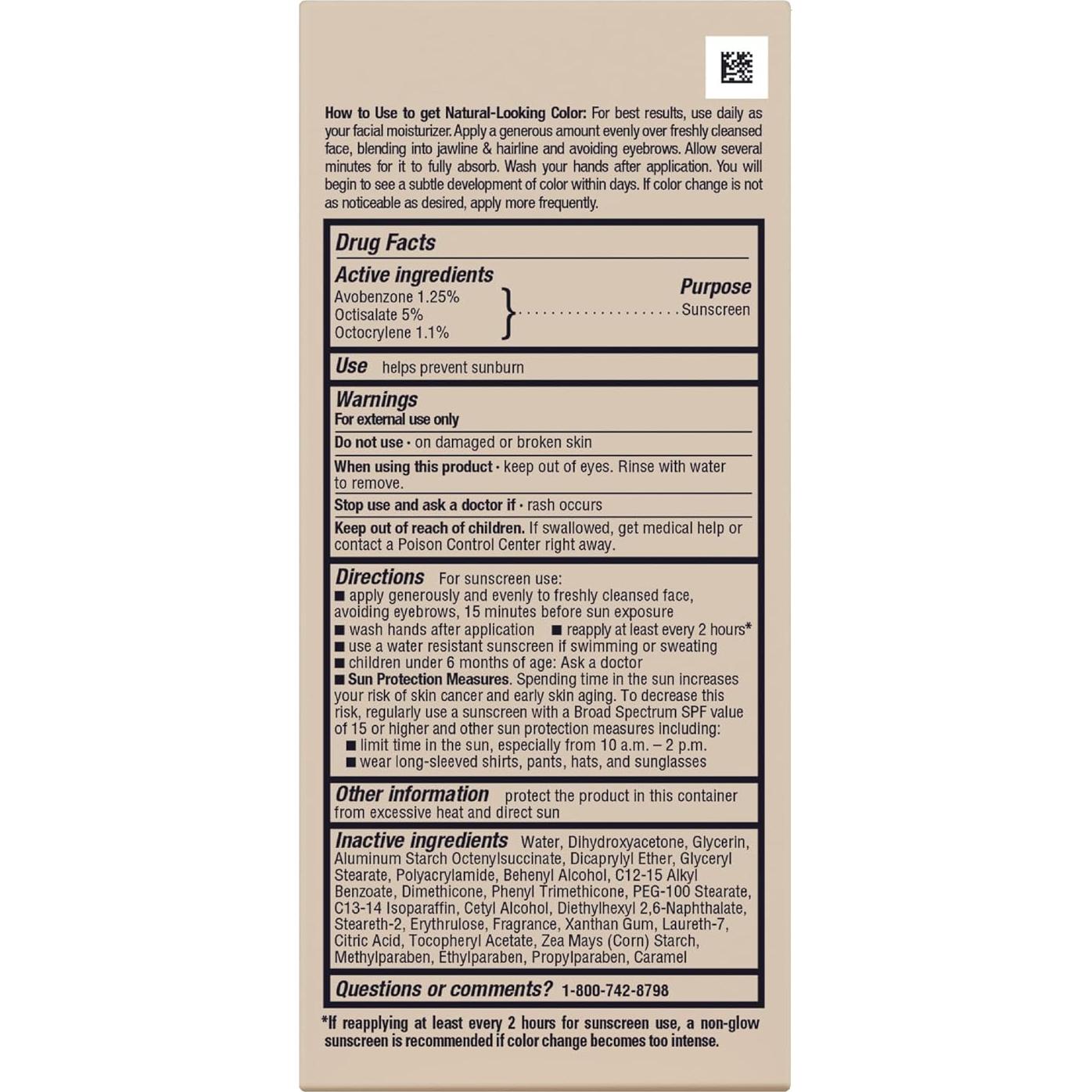 Hidratante Facial Jergens Natural Glow SPF 20 59 ml