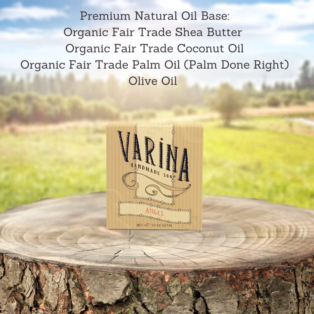 Jabón de Barra Angel Natural Varina - 3 Piezas para Piel Sensible