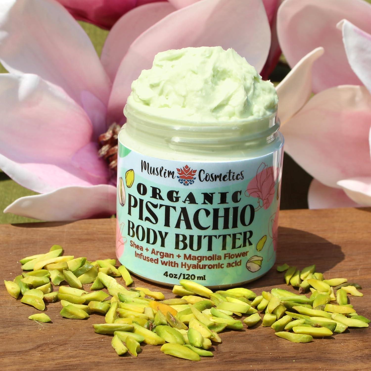 Manteca Corporal Orgánica de Pistacho 120ml - Cosméticos Musulmanes