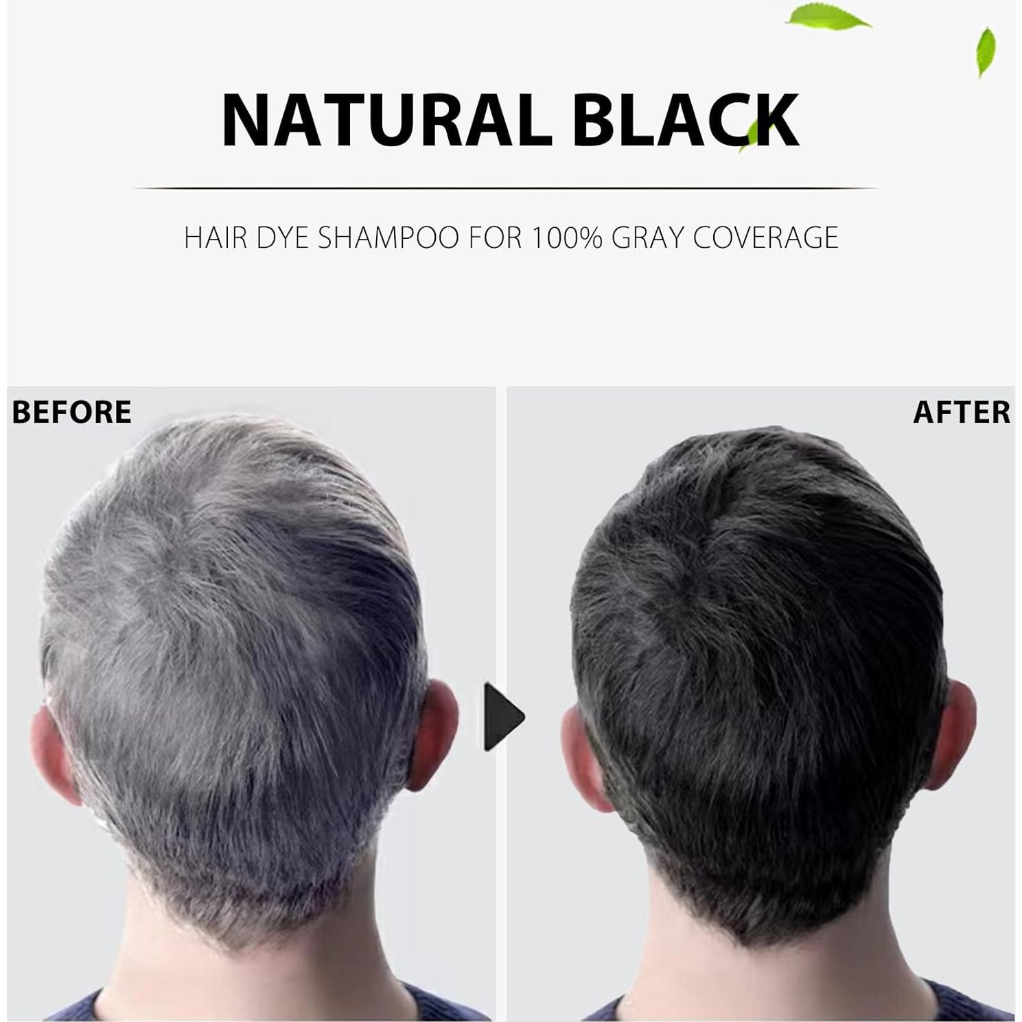 Champú Tinte Natural 3 en 1 Onilyua 400ml Negro Sin Amoníaco