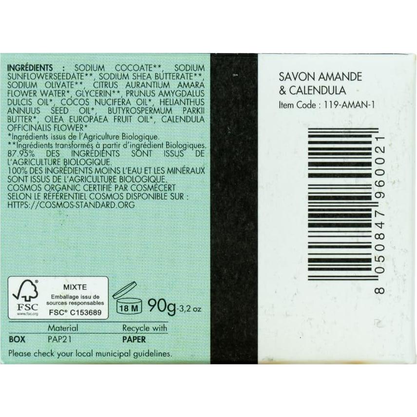 Jabón Líquido Orgánico ECRIN DE FLEUR Almendra 90 g