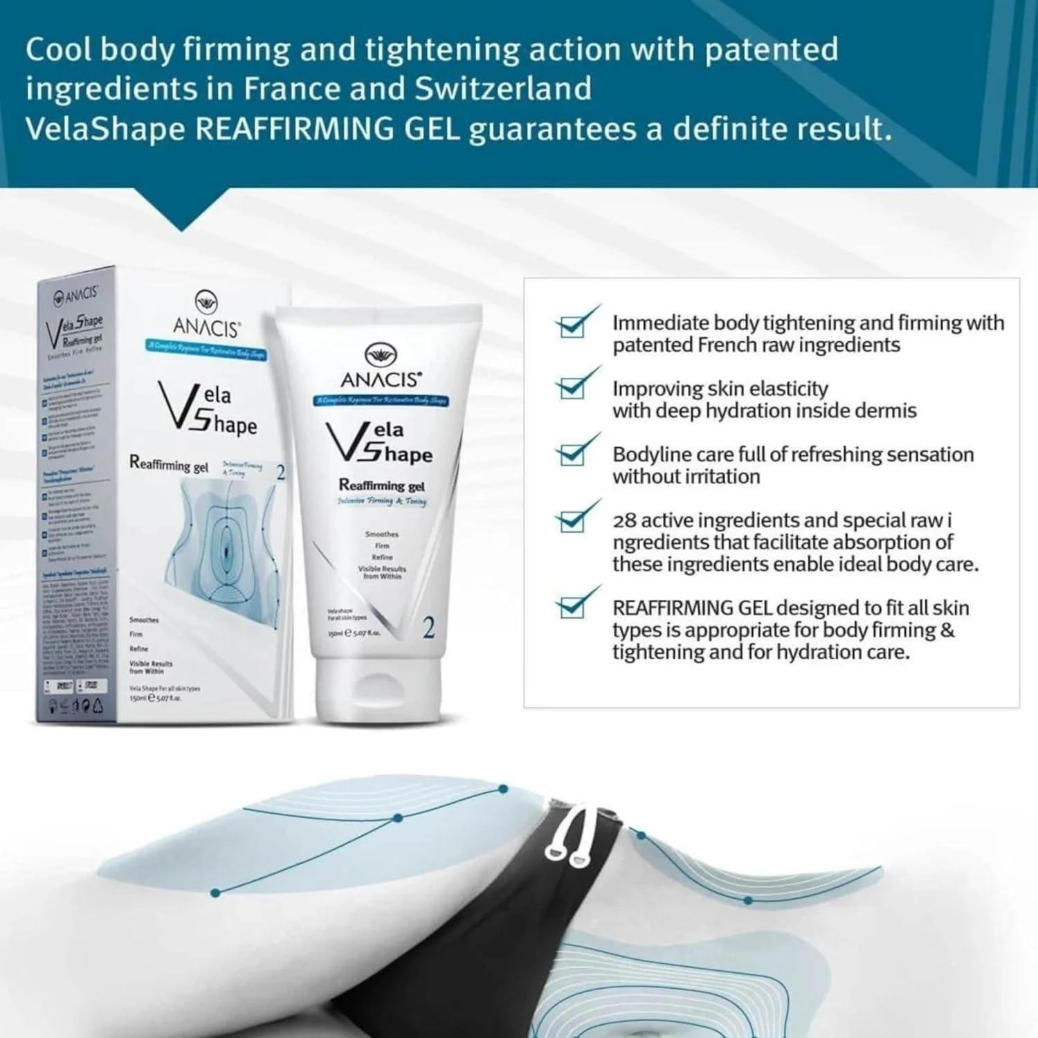 Gel Reafirmante Anti Celulitis Anacis 144.6 g - Hidratante