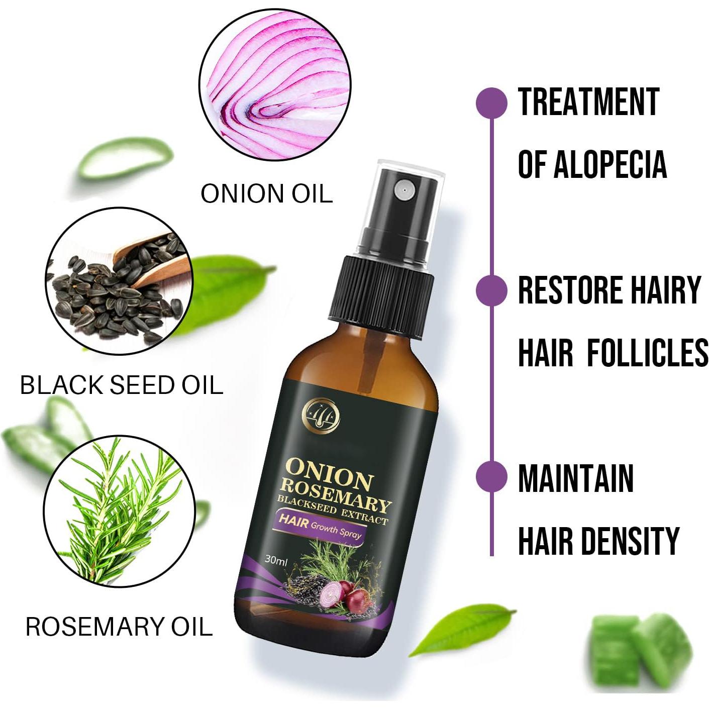 Spray Crecimiento Cabello 3 en 1 Linedson 30ml Romero Cebolla