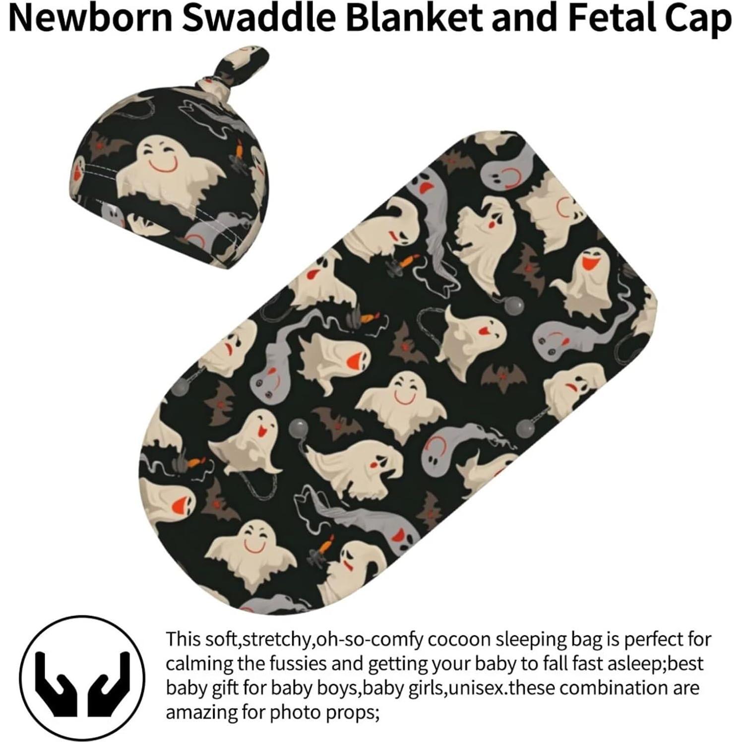 Manta de Envueltos para Recién Nacidos DTYYFBSN Hallowmas