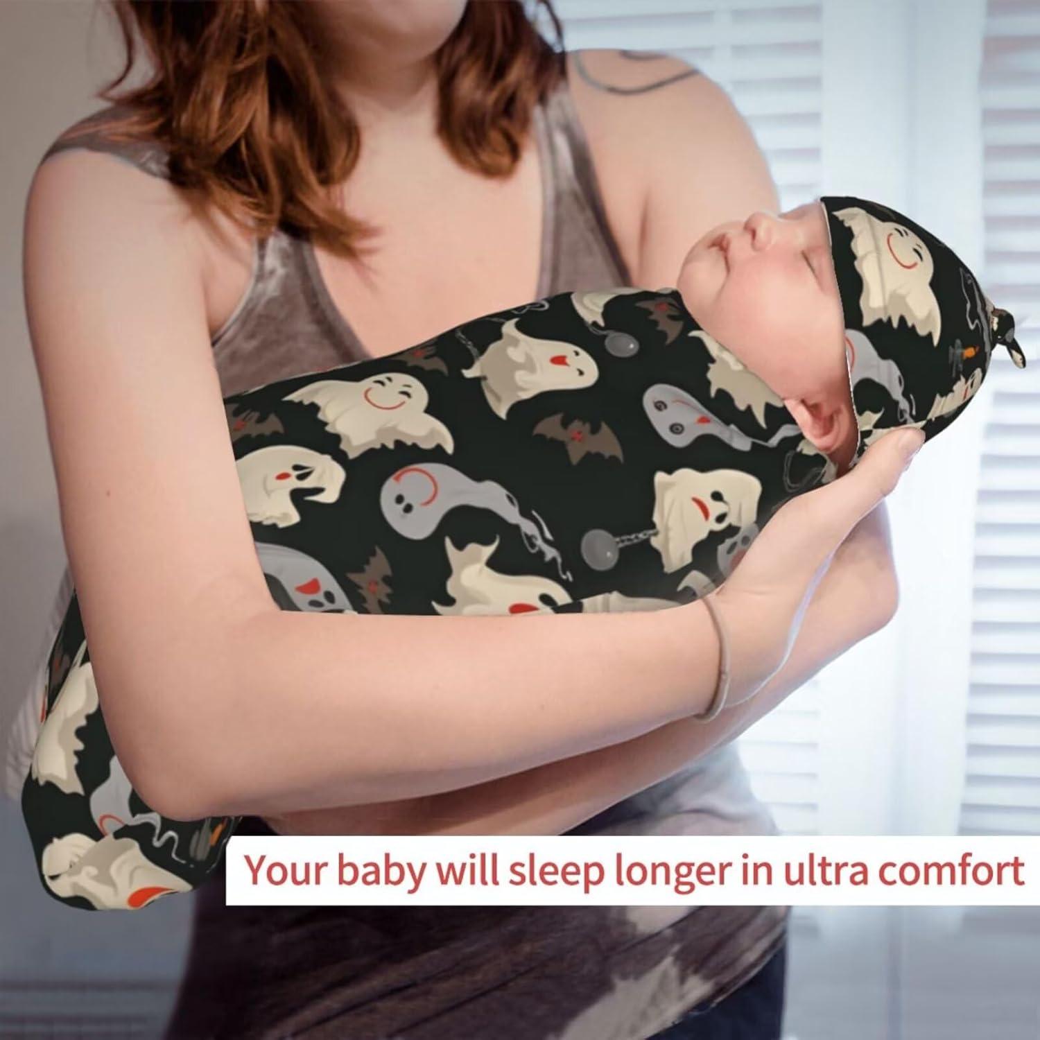 Manta de Envueltos para Recién Nacidos DTYYFBSN Hallowmas