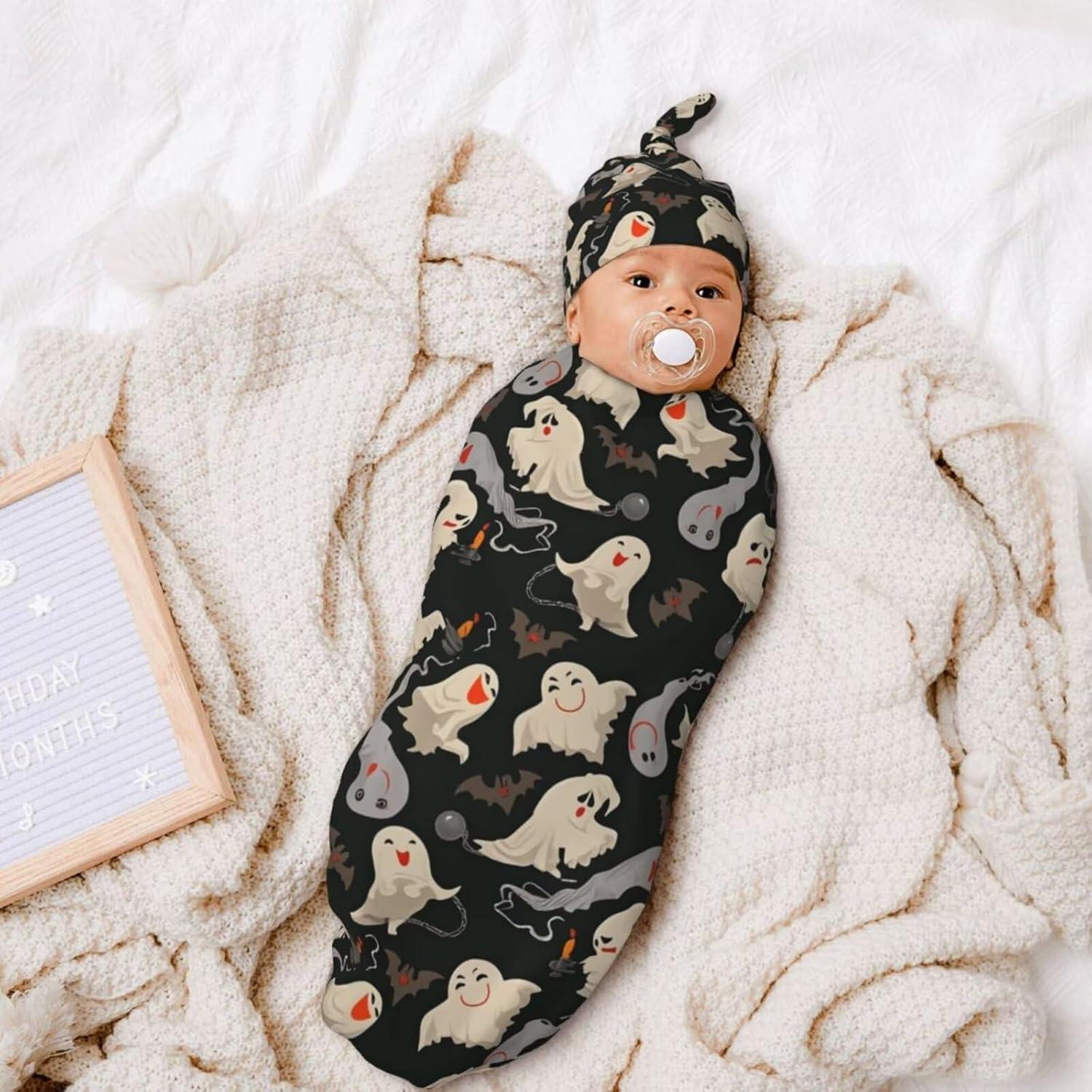 Manta de Envueltos para Recién Nacidos DTYYFBSN Hallowmas