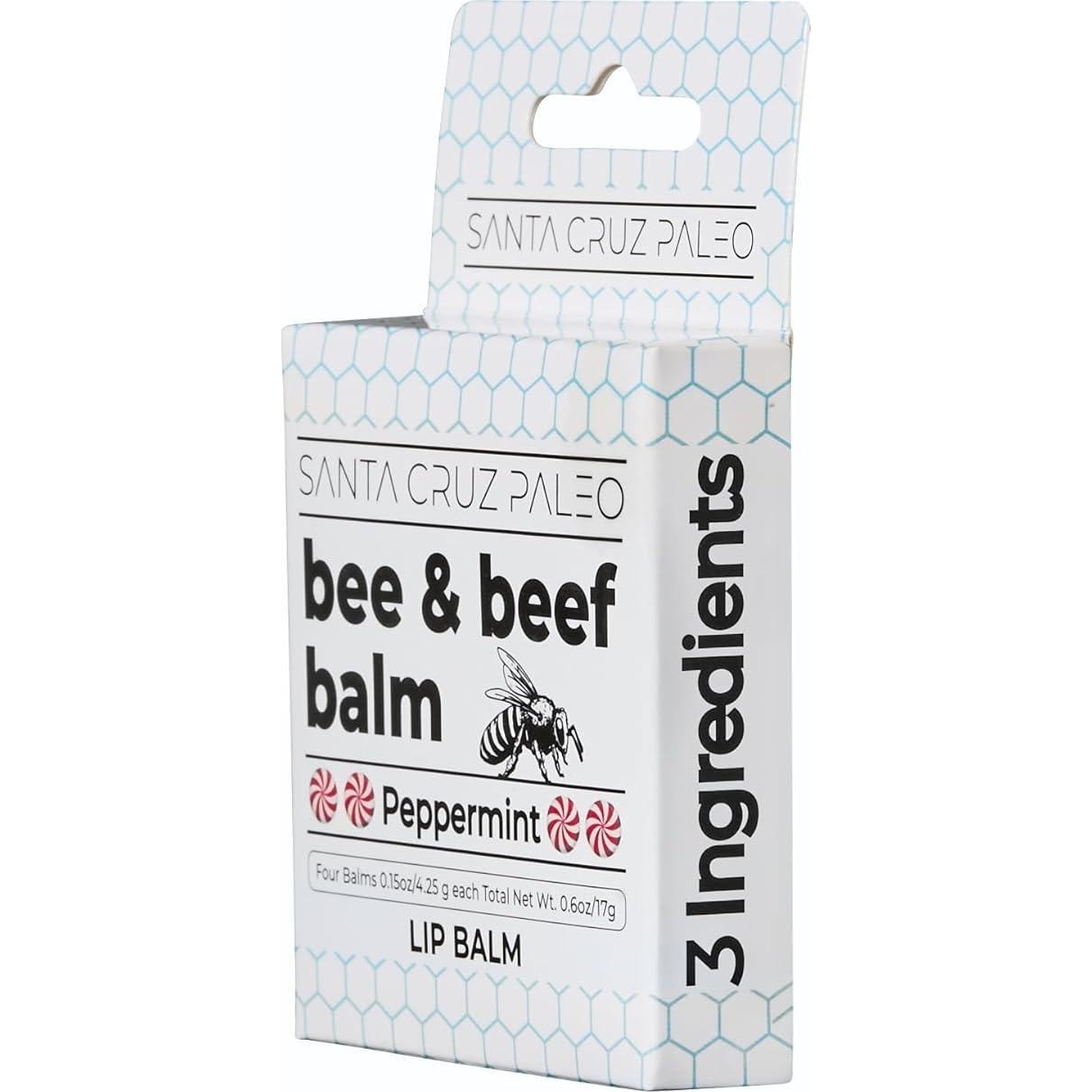 Bálsamo Labial Natural Santa Cruz Paleo Menta - 4 Barras