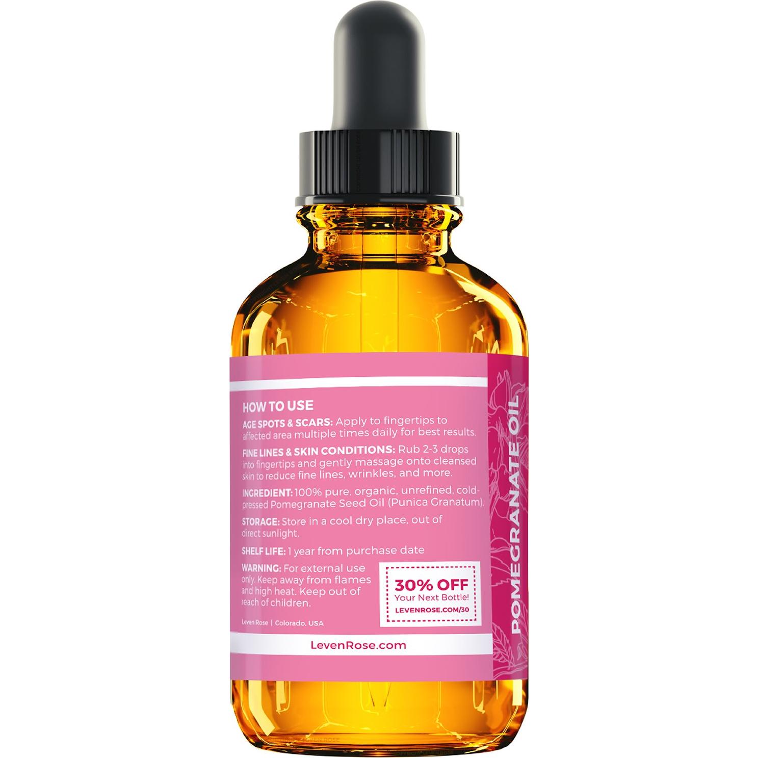 Aceite de Semilla de Granada Leven Rose 100% Puro 28.35 ml
