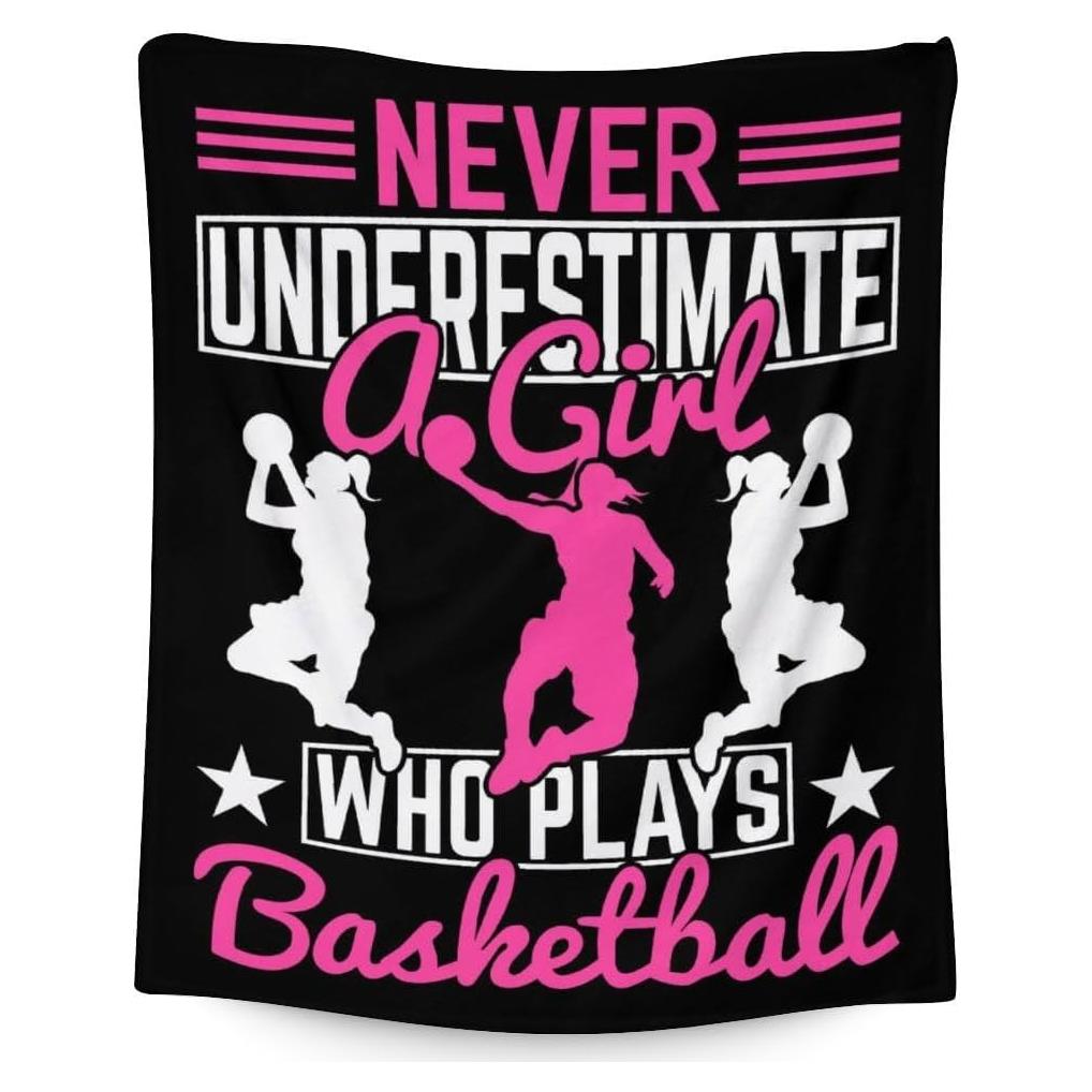 Manta de Baloncesto Homexzdiy 76x102 cm Franela Suave