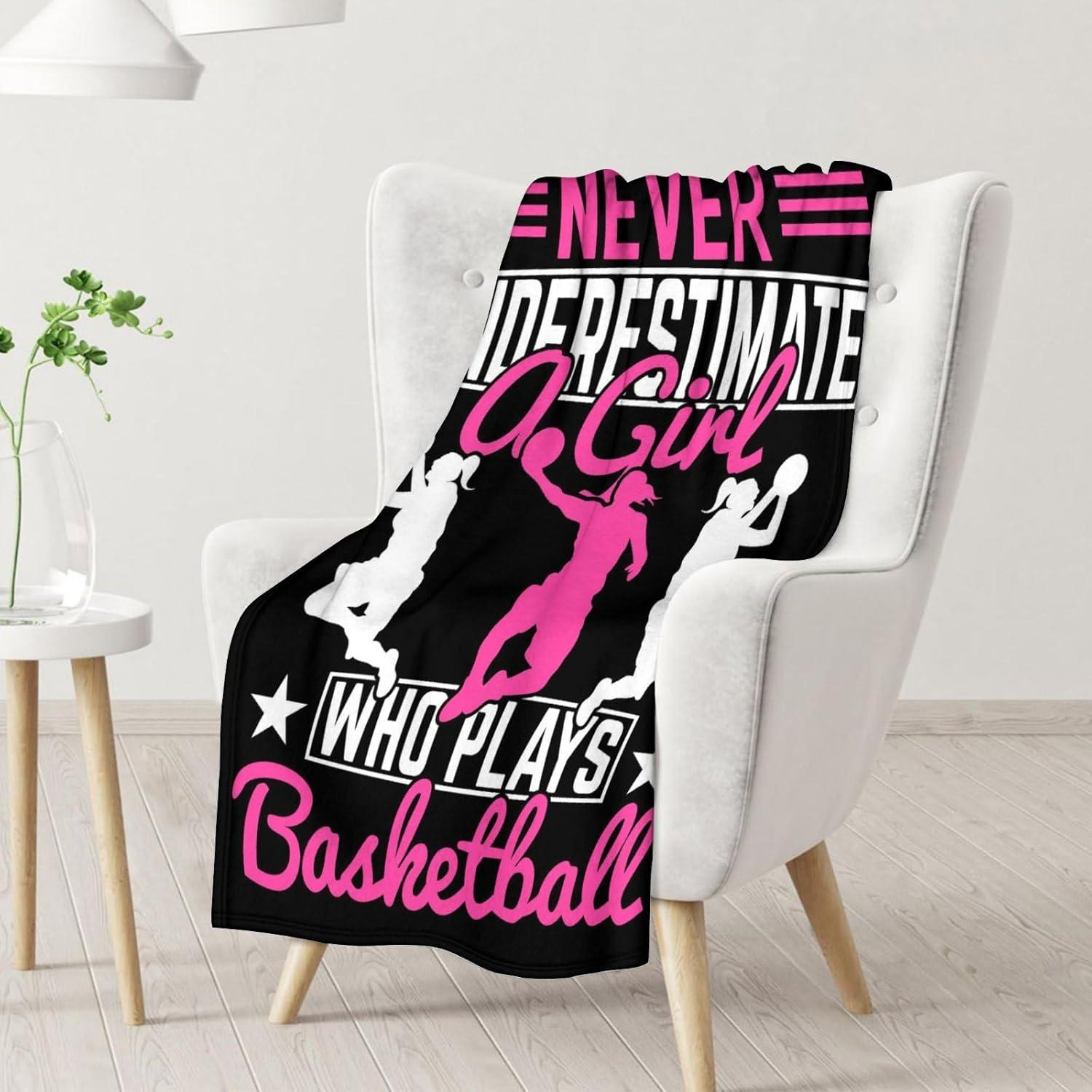 Manta de Baloncesto Homexzdiy 76x102 cm Franela Suave