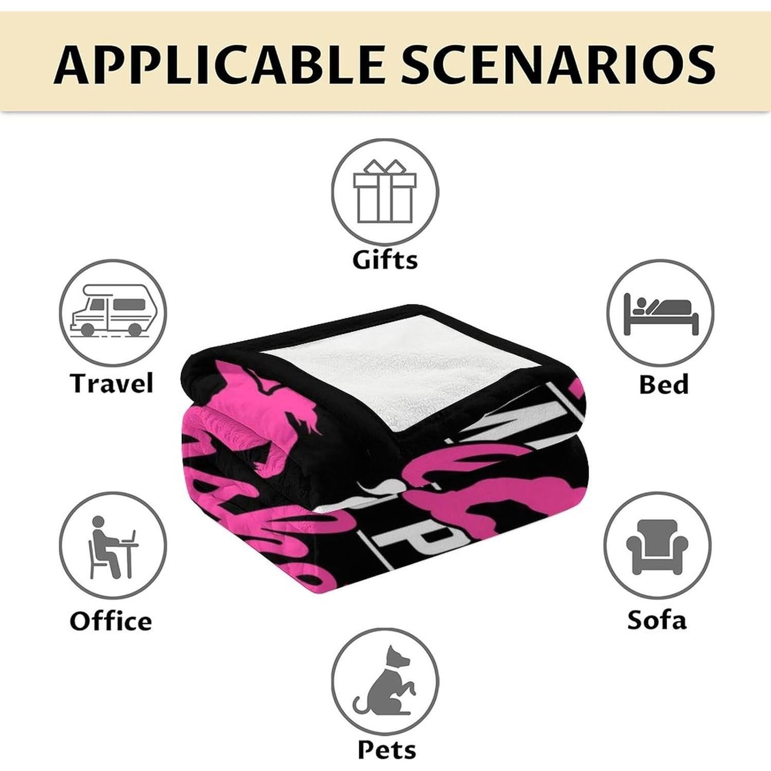 Manta de Baloncesto Homexzdiy 76x102 cm Franela Suave