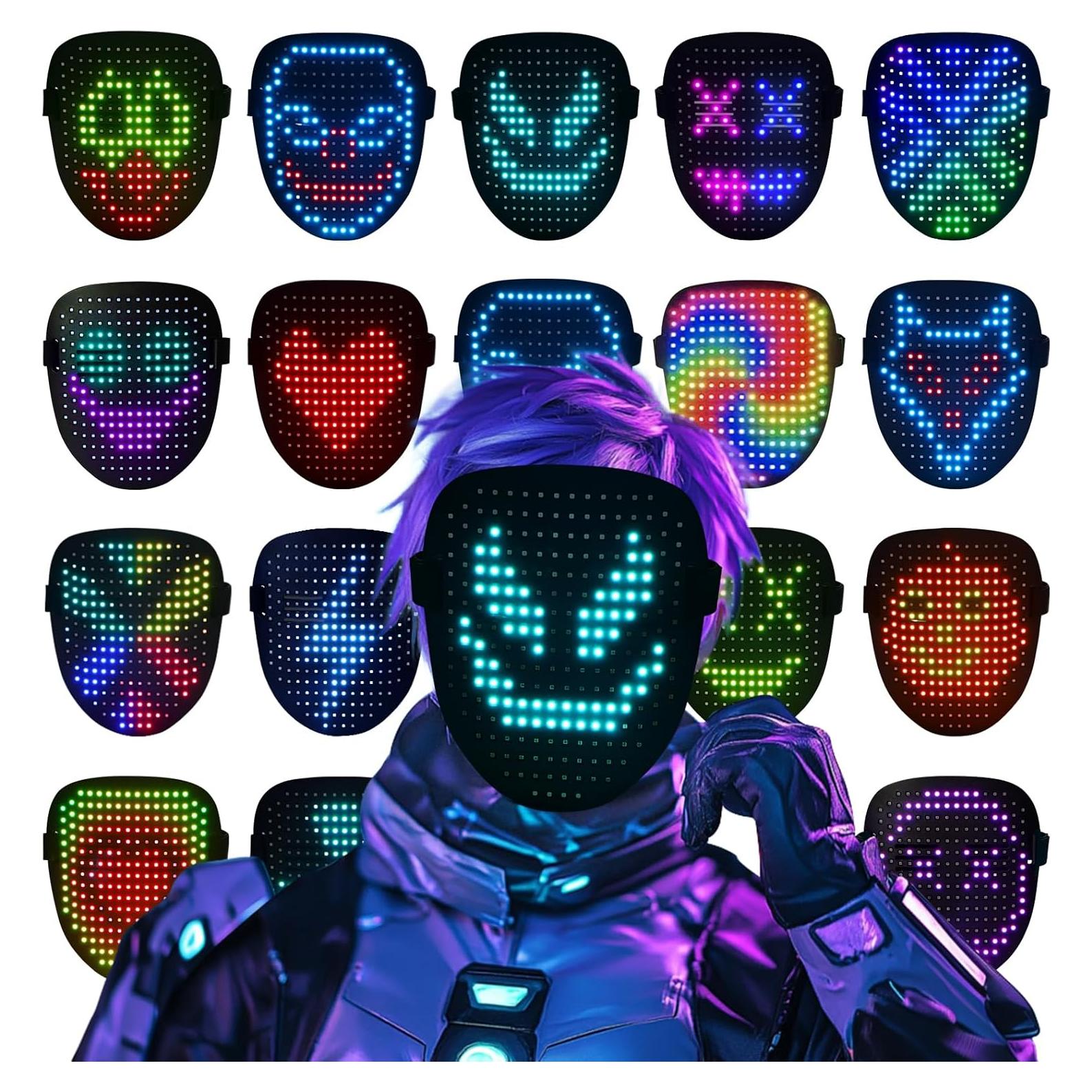 Máscara LED Iluminada ORWINE para Disfraces de Halloween