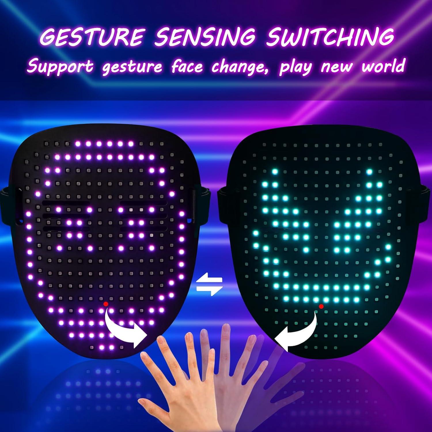 Máscara LED Iluminada ORWINE para Disfraces de Halloween