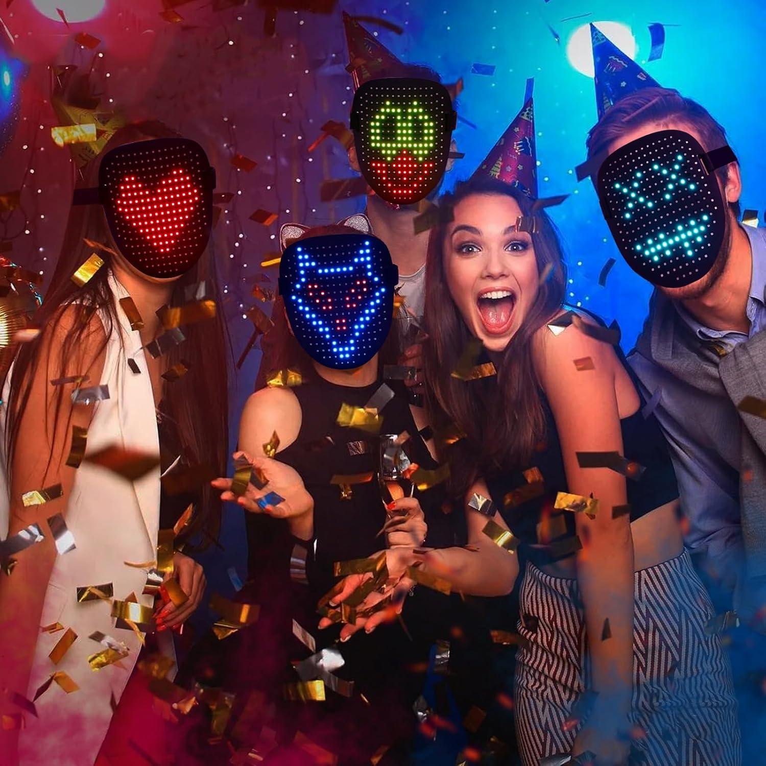 Máscara LED Iluminada ORWINE para Disfraces de Halloween