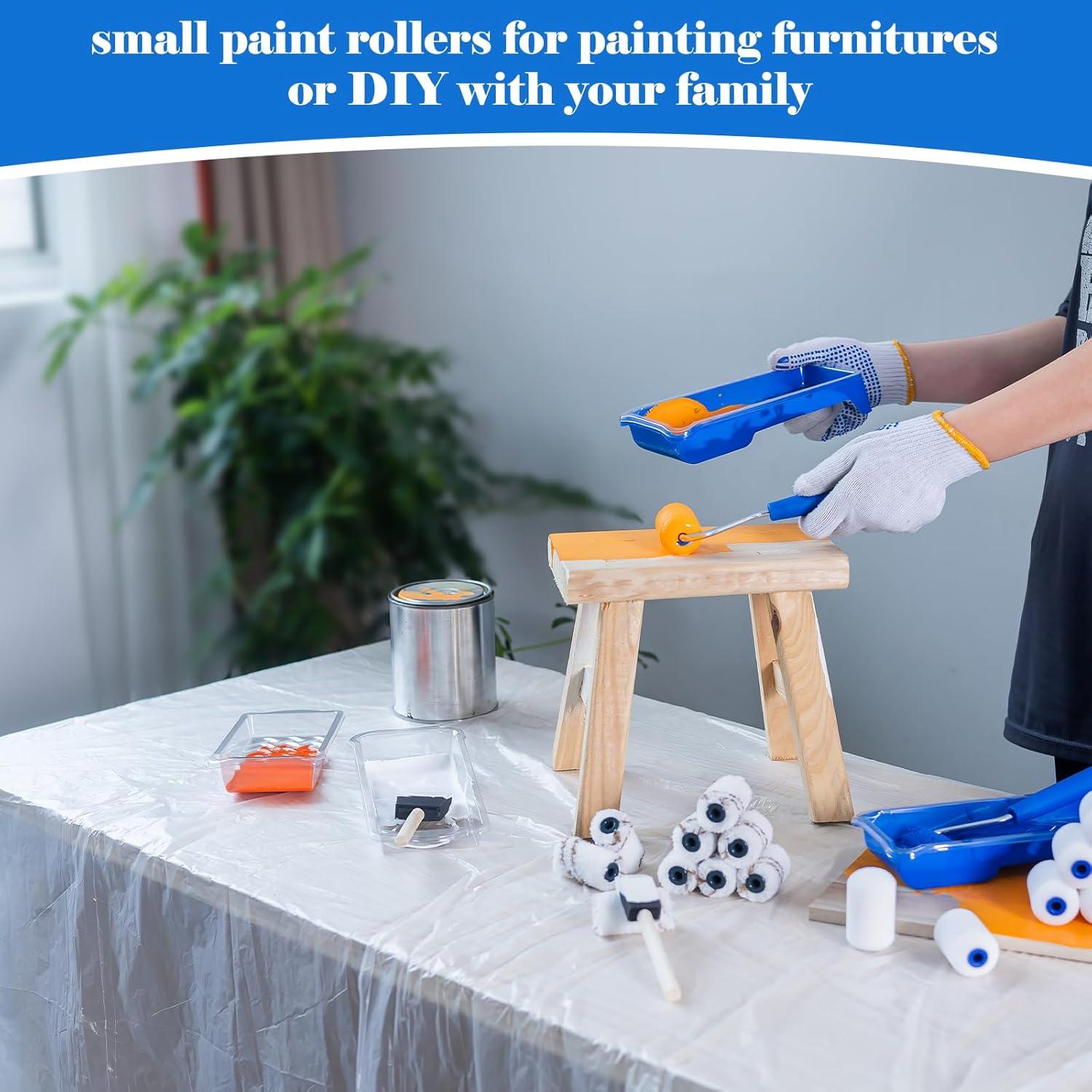 Kit de Rodillos de Pintura Mister Rui 25 Piezas 2" Espuma