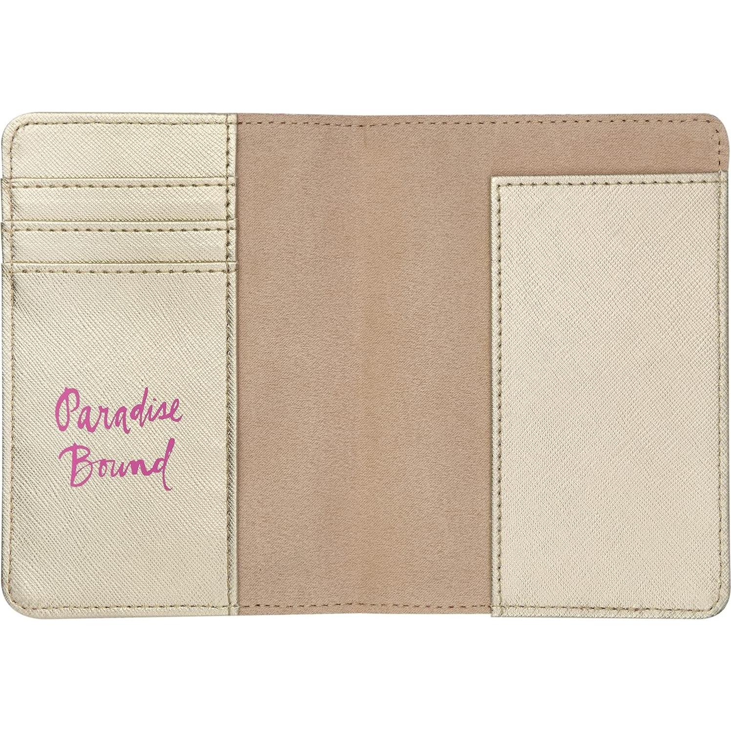 Porta Pasaporte de Cuero Vegano Lilly Pulitzer Rayas Lil Earned