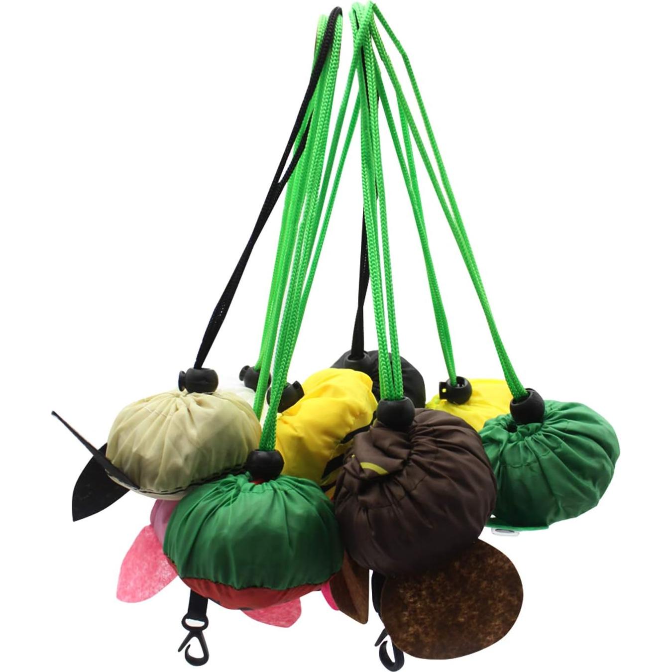 10 Bolsas de Compras Reutilizables Ecológicas Animales 37x51cm